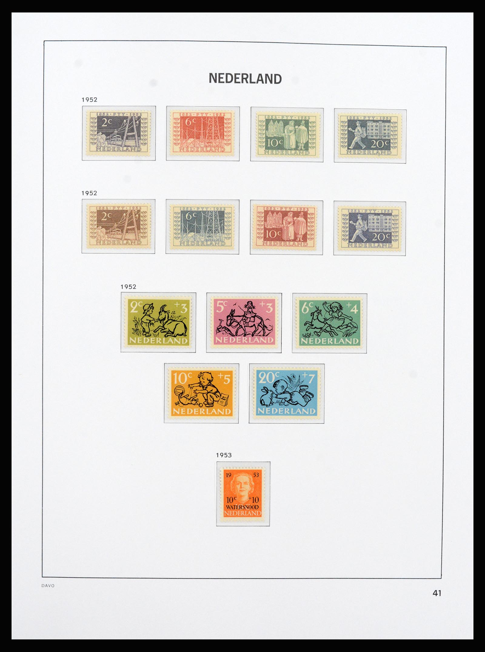 37266 045 - Postzegelverzameling 37266 Nederland 1876-1969.
