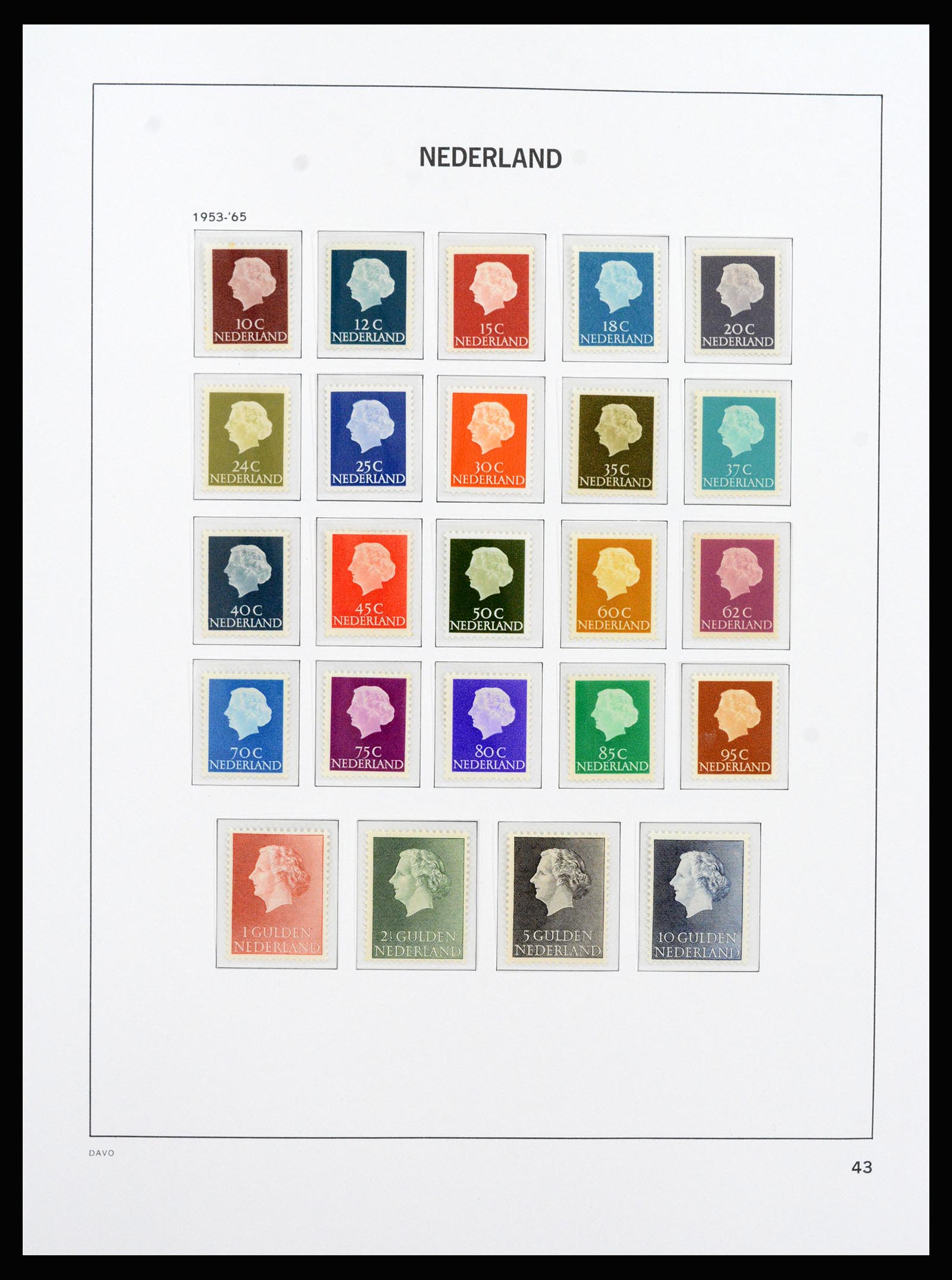 37266 047 - Postzegelverzameling 37266 Nederland 1876-1969.