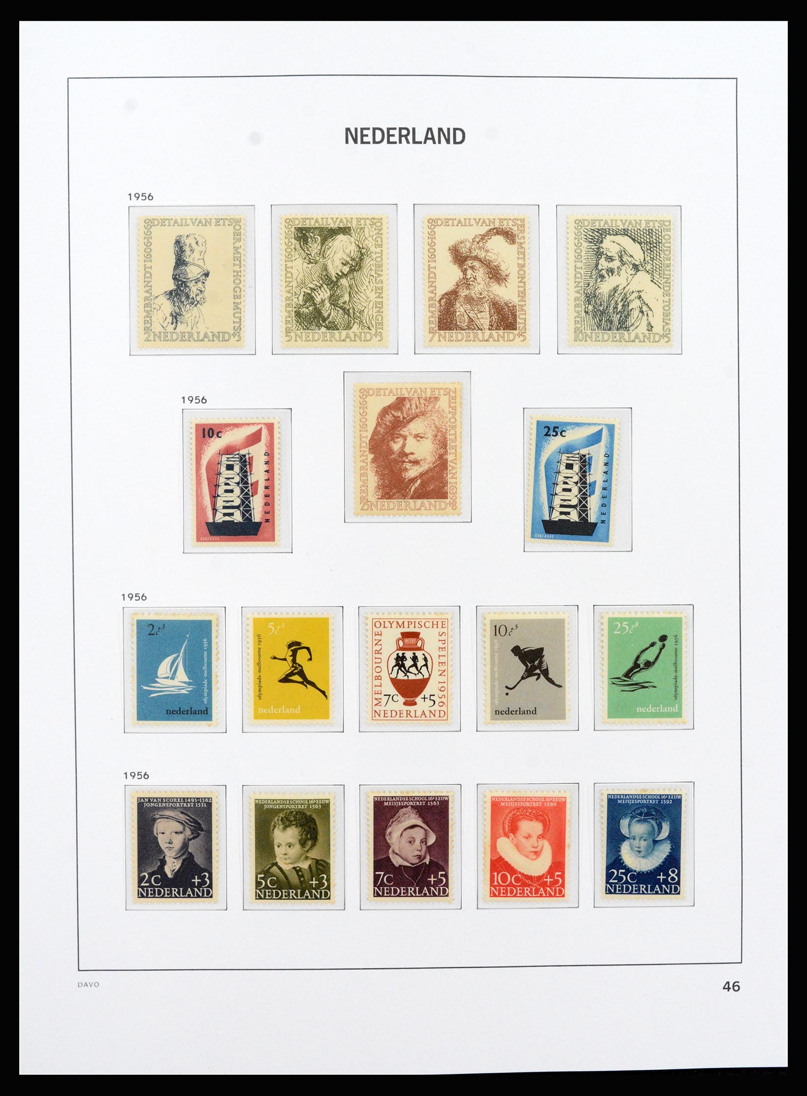 37266 051 - Postzegelverzameling 37266 Nederland 1876-1969.