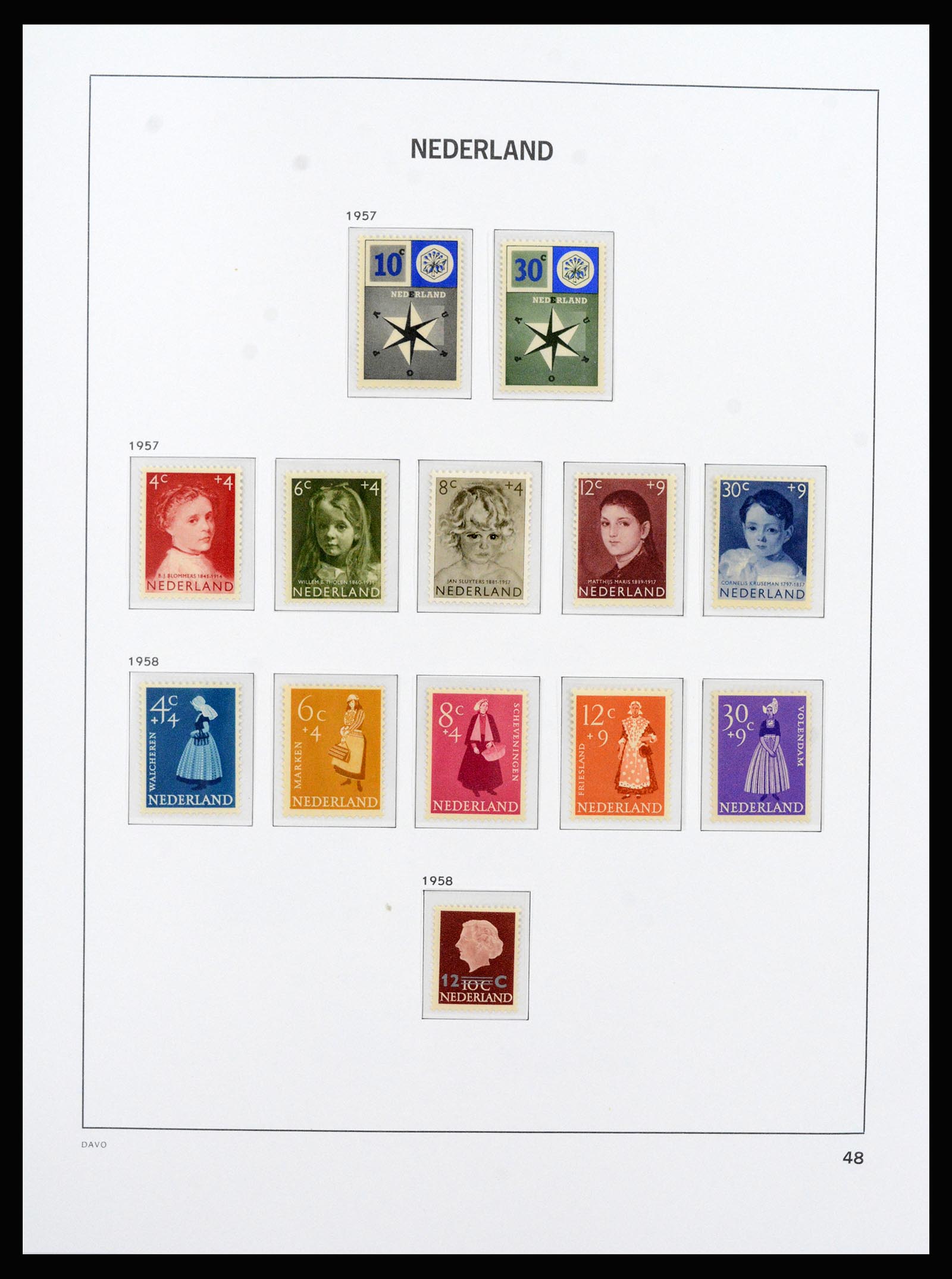 37266 053 - Postzegelverzameling 37266 Nederland 1876-1969.