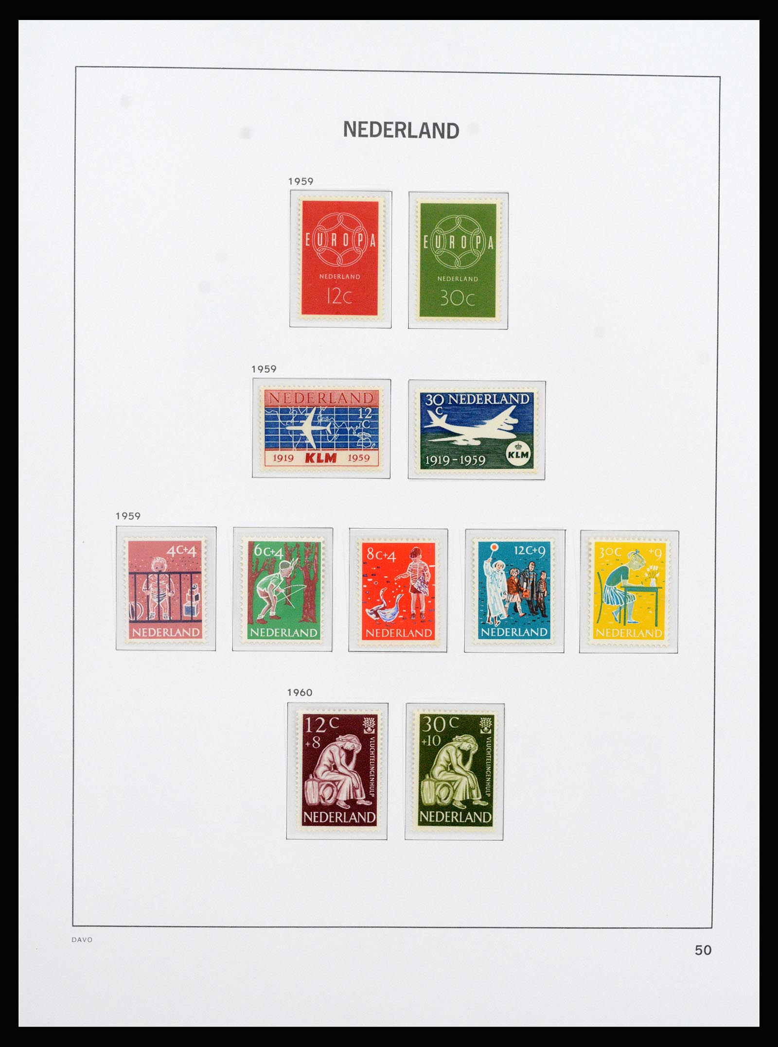 37266 055 - Postzegelverzameling 37266 Nederland 1876-1969.