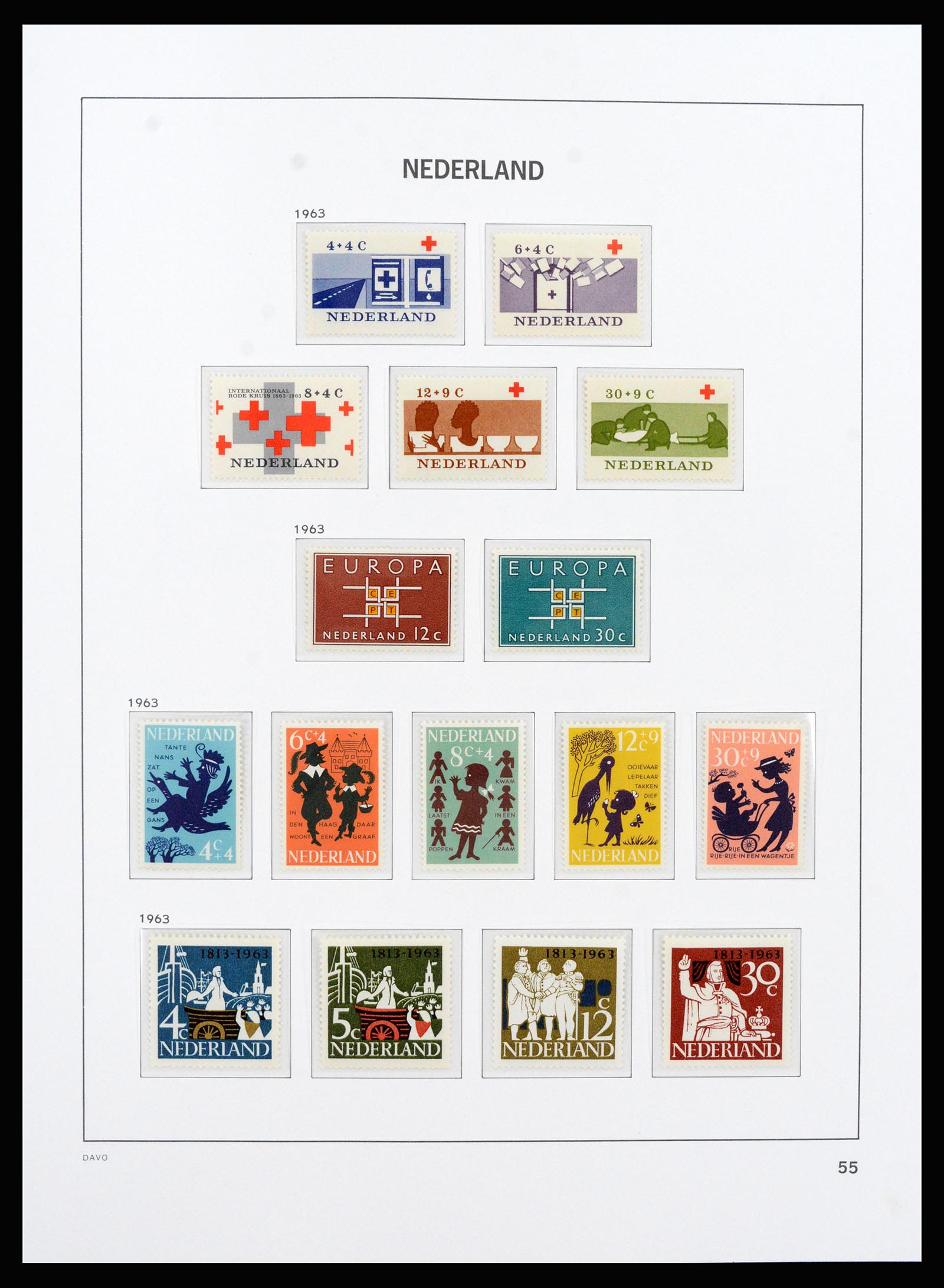 37266 060 - Postzegelverzameling 37266 Nederland 1876-1969.