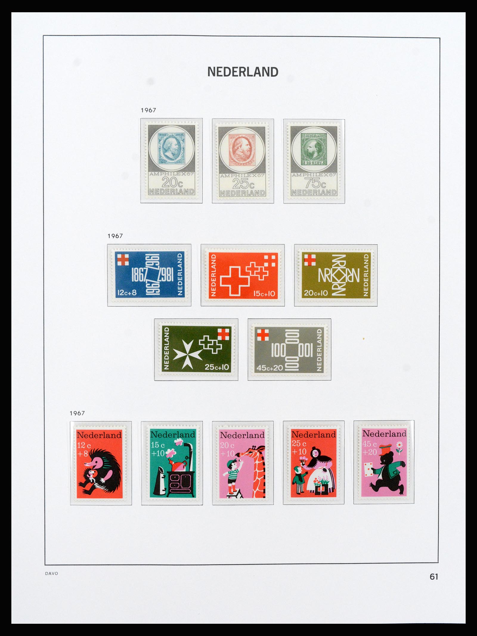 37266 066 - Postzegelverzameling 37266 Nederland 1876-1969.