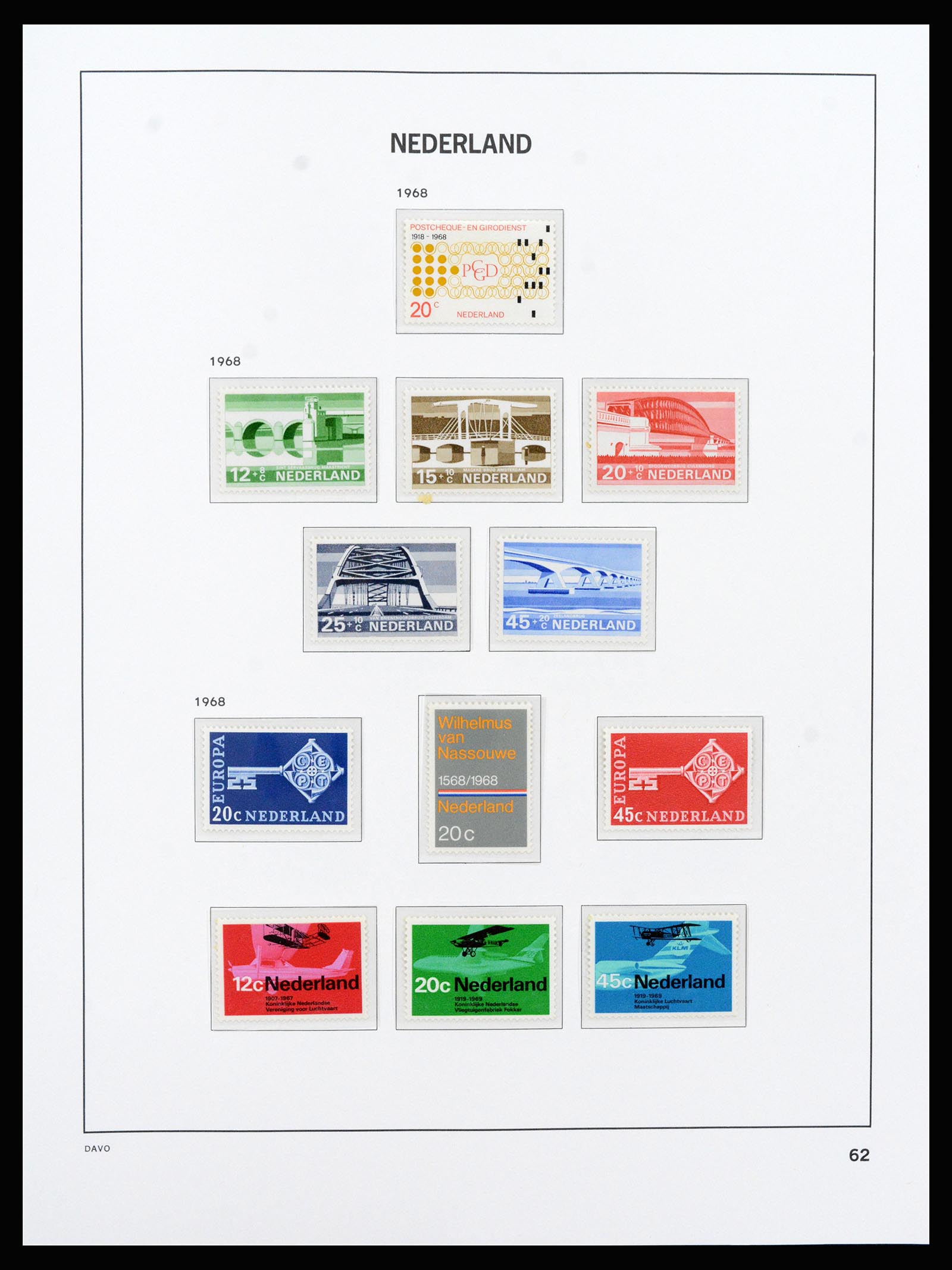37266 067 - Postzegelverzameling 37266 Nederland 1876-1969.