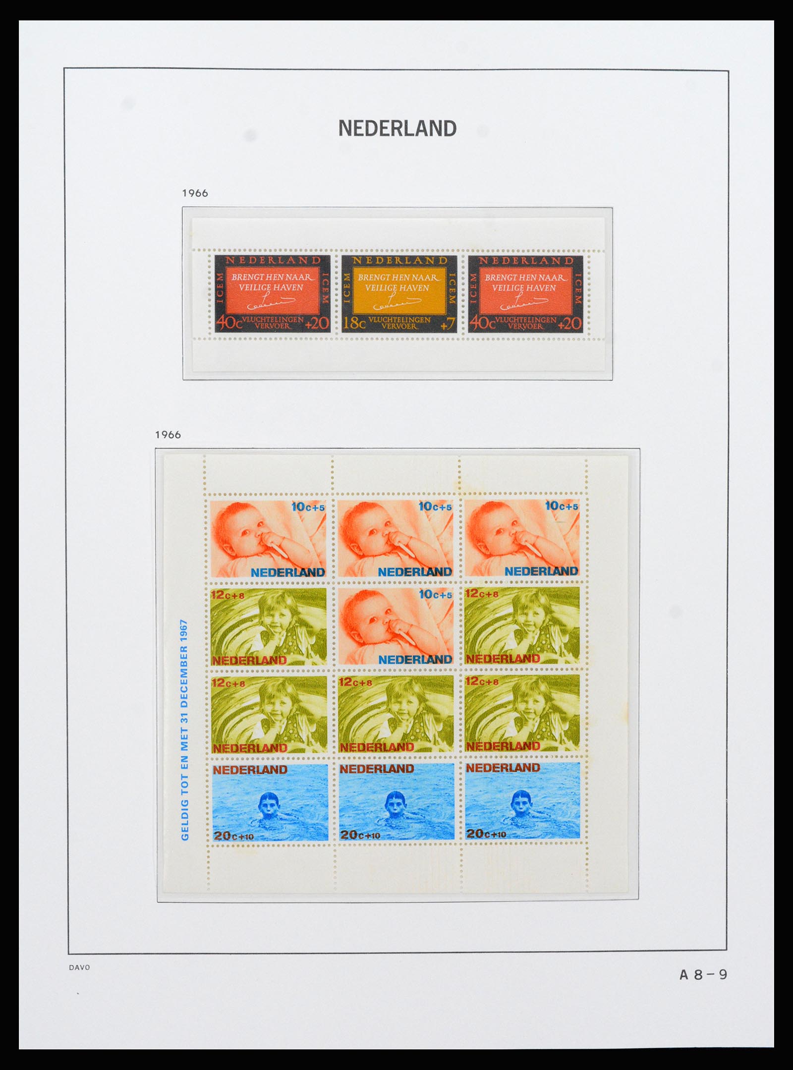 37266 071 - Postzegelverzameling 37266 Nederland 1876-1969.