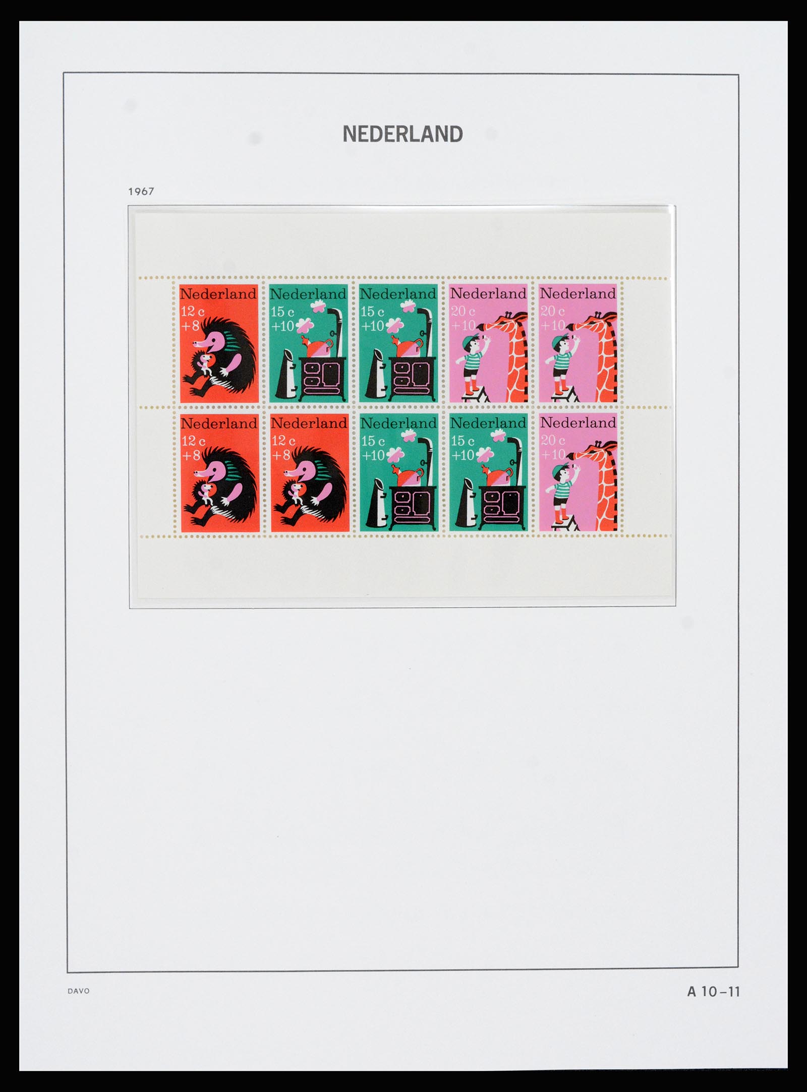 37266 072 - Postzegelverzameling 37266 Nederland 1876-1969.
