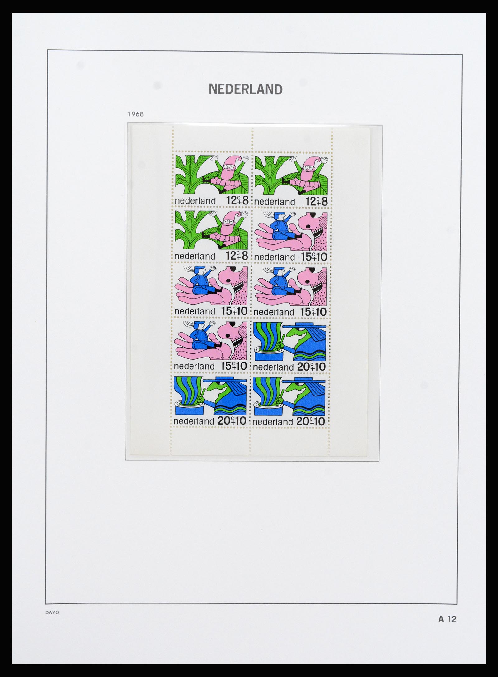 37266 075 - Postzegelverzameling 37266 Nederland 1876-1969.