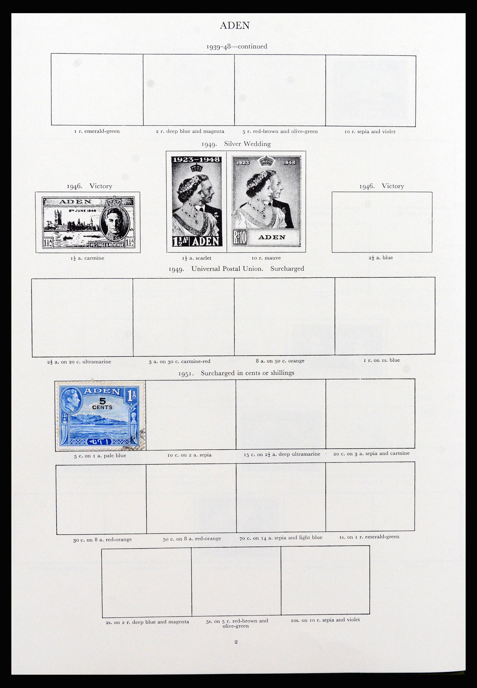 37267 002 - Postzegelverzameling 37267 Engelse koloniën 1937-1951.