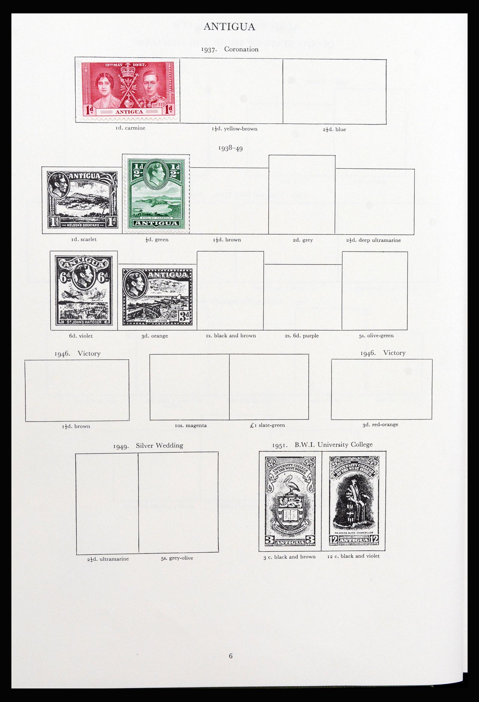 37267 003 - Postzegelverzameling 37267 Engelse koloniën 1937-1951.
