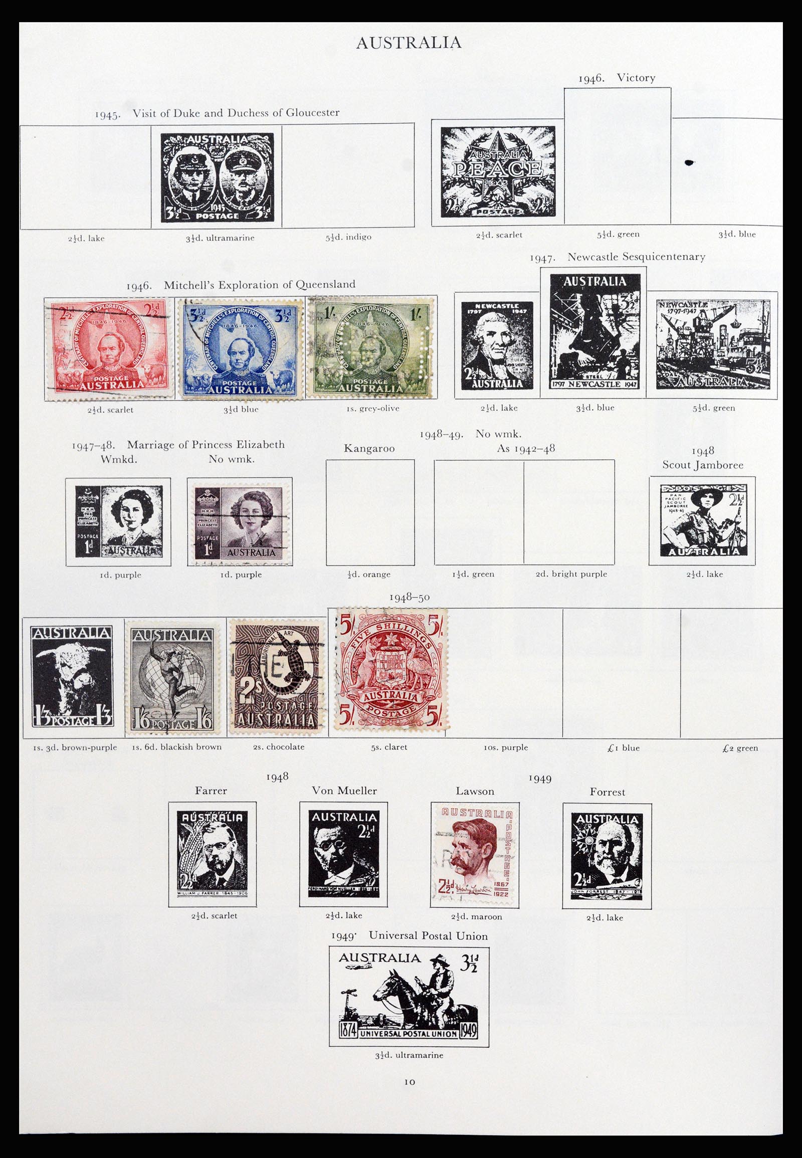 37267 006 - Postzegelverzameling 37267 Engelse koloniën 1937-1951.