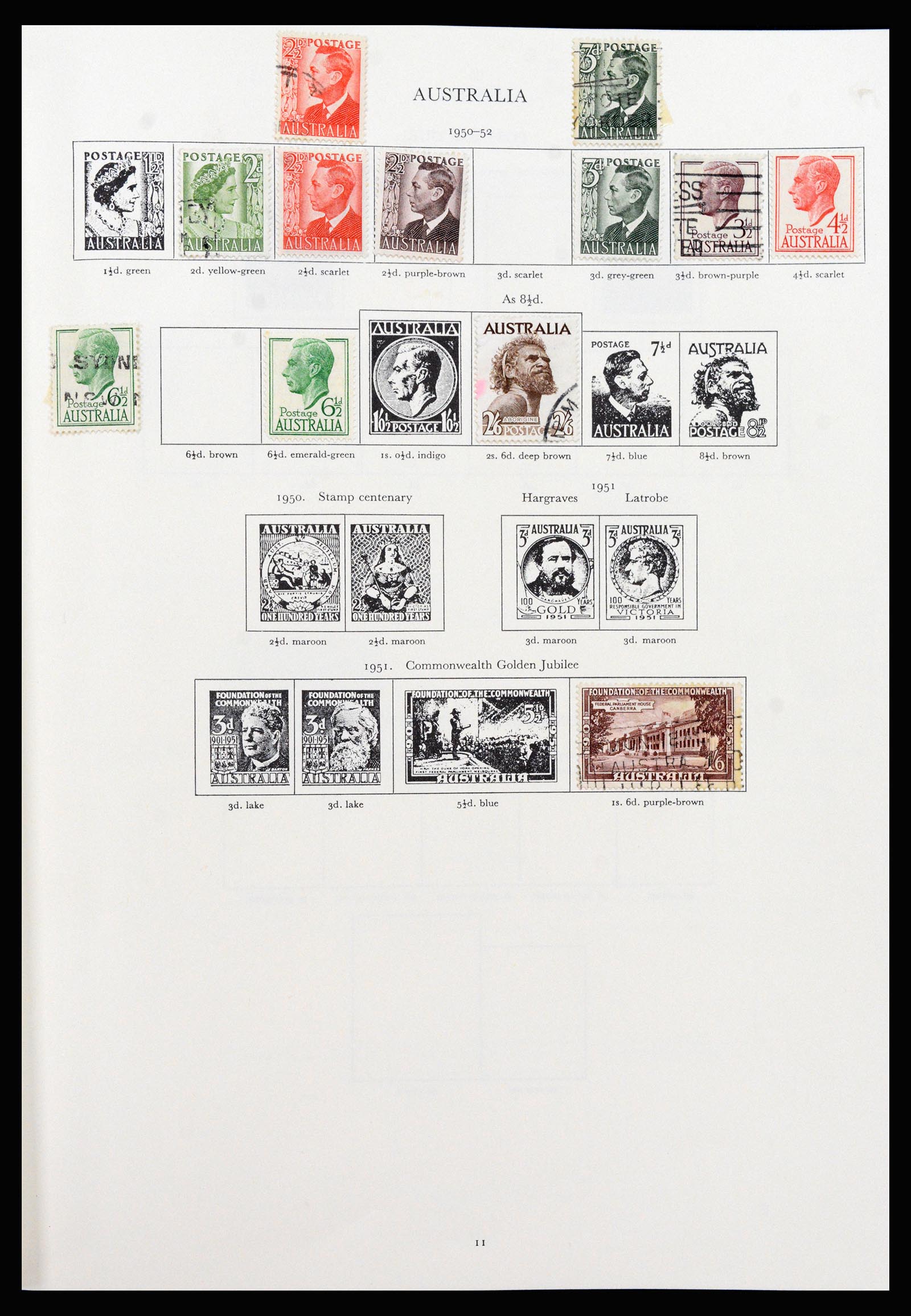 37267 007 - Postzegelverzameling 37267 Engelse koloniën 1937-1951.