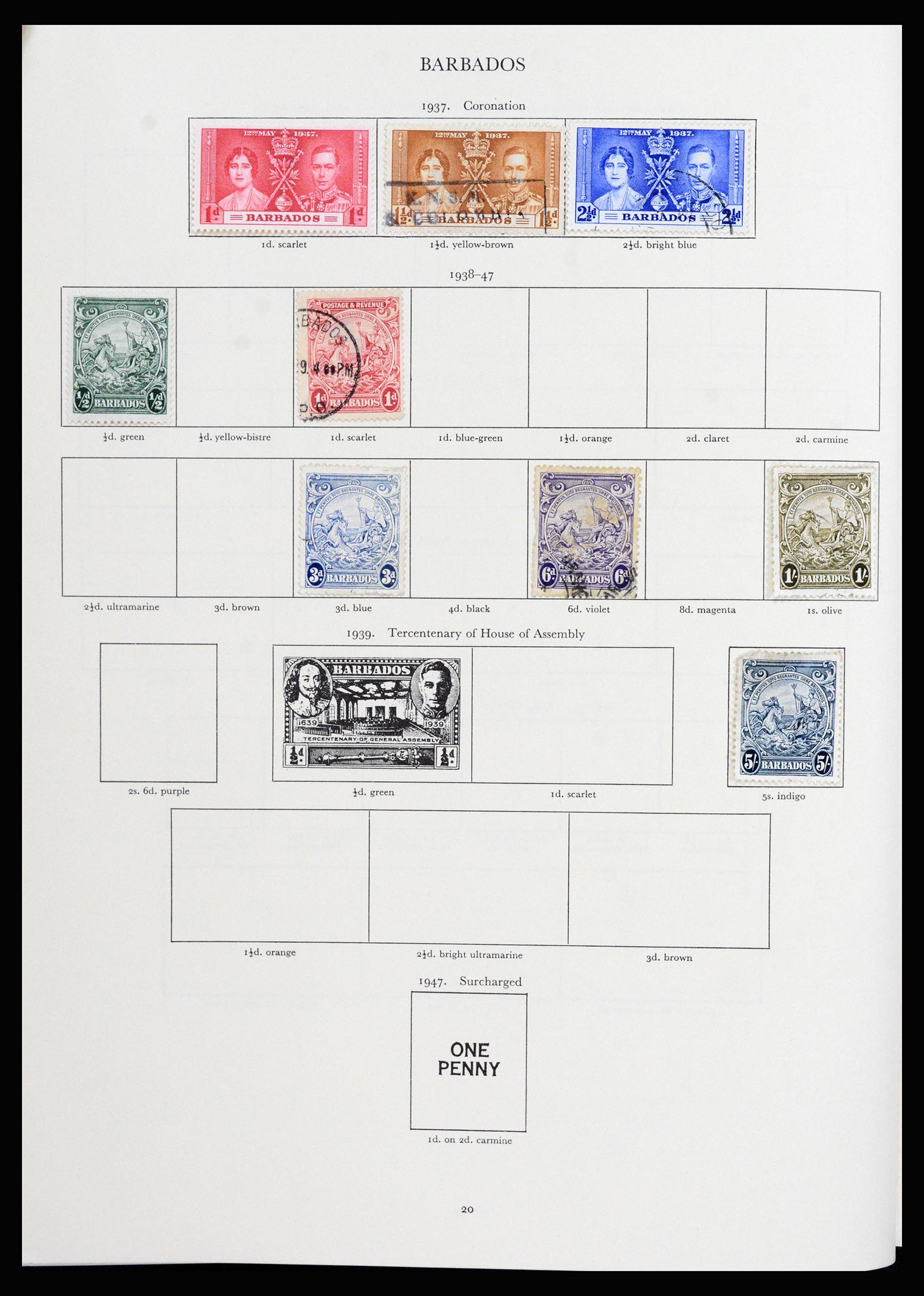 37267 010 - Postzegelverzameling 37267 Engelse koloniën 1937-1951.