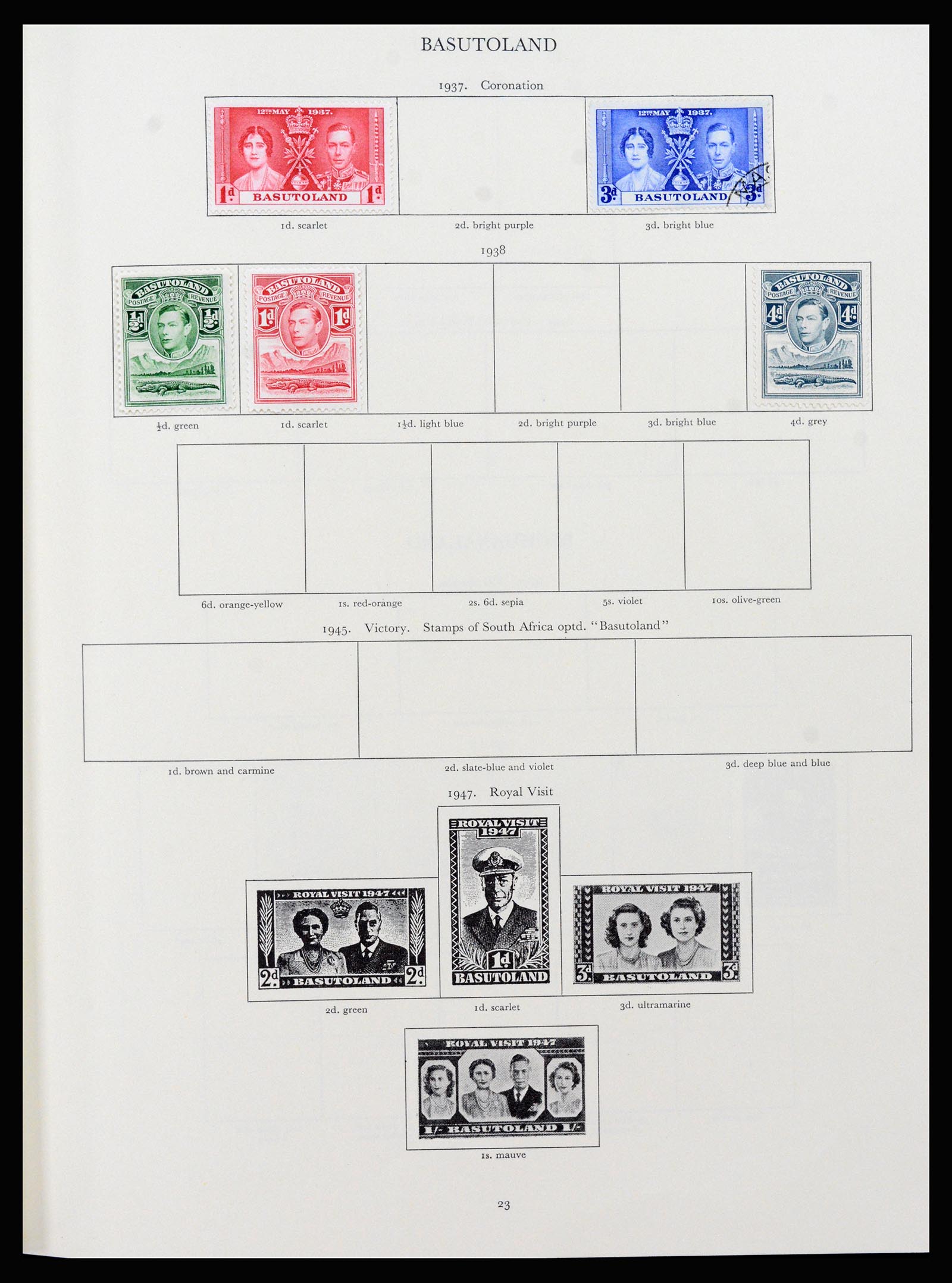 37267 011 - Postzegelverzameling 37267 Engelse koloniën 1937-1951.