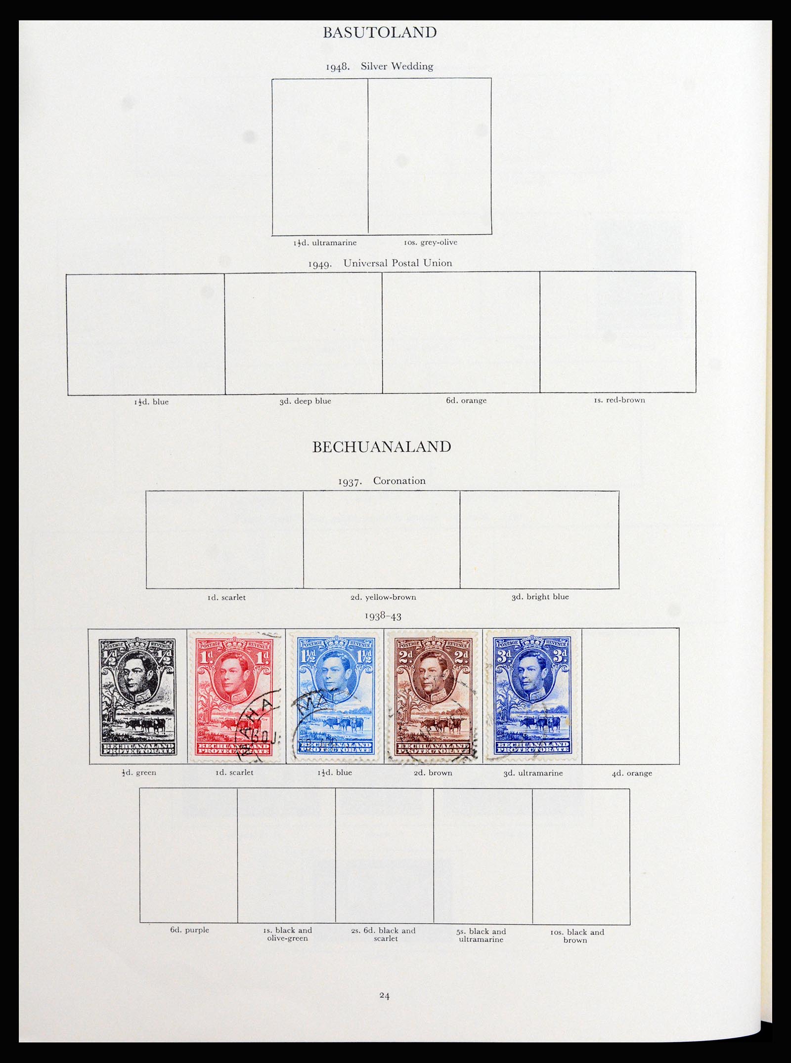 37267 012 - Postzegelverzameling 37267 Engelse koloniën 1937-1951.