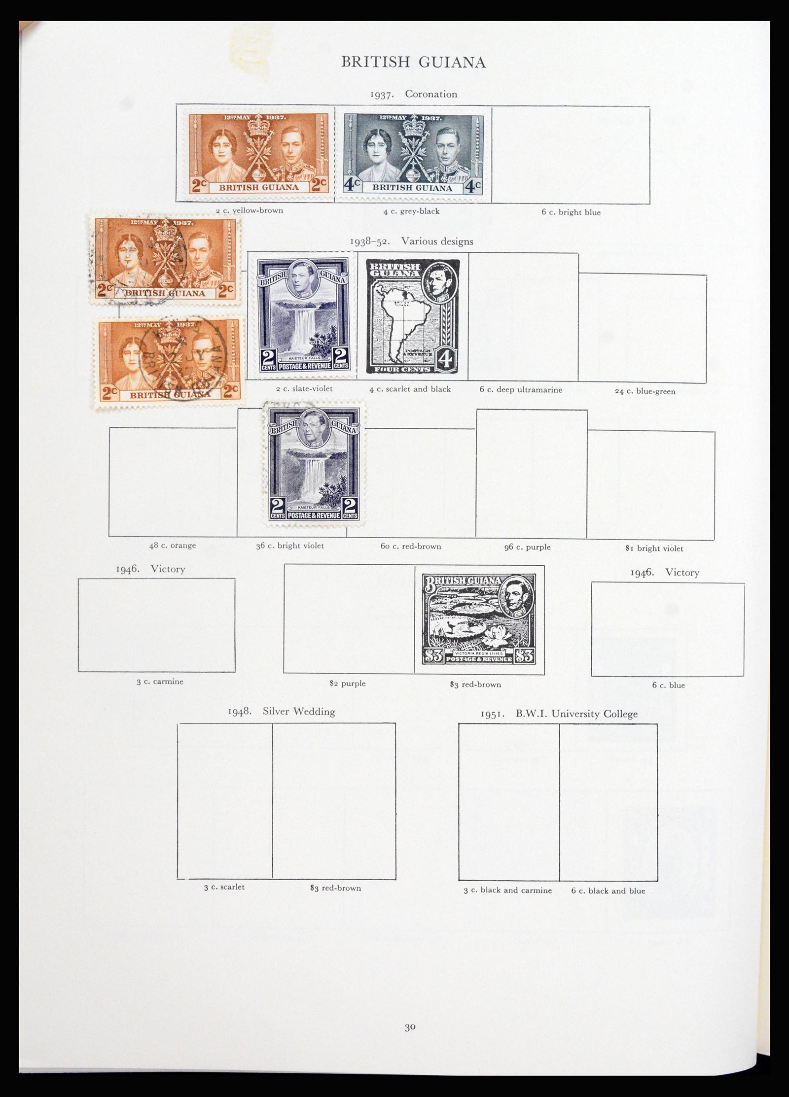 37267 015 - Postzegelverzameling 37267 Engelse koloniën 1937-1951.