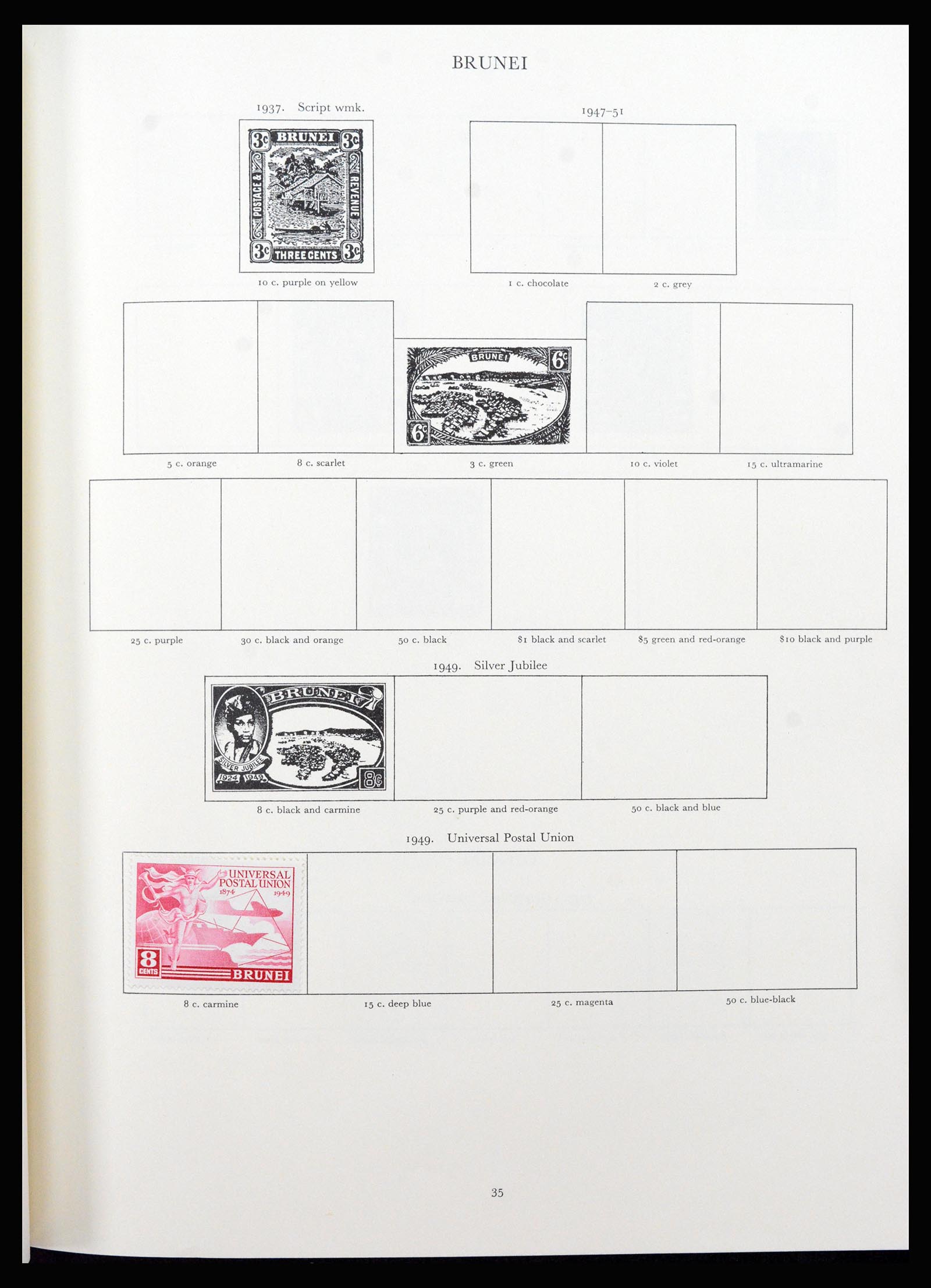 37267 018 - Postzegelverzameling 37267 Engelse koloniën 1937-1951.