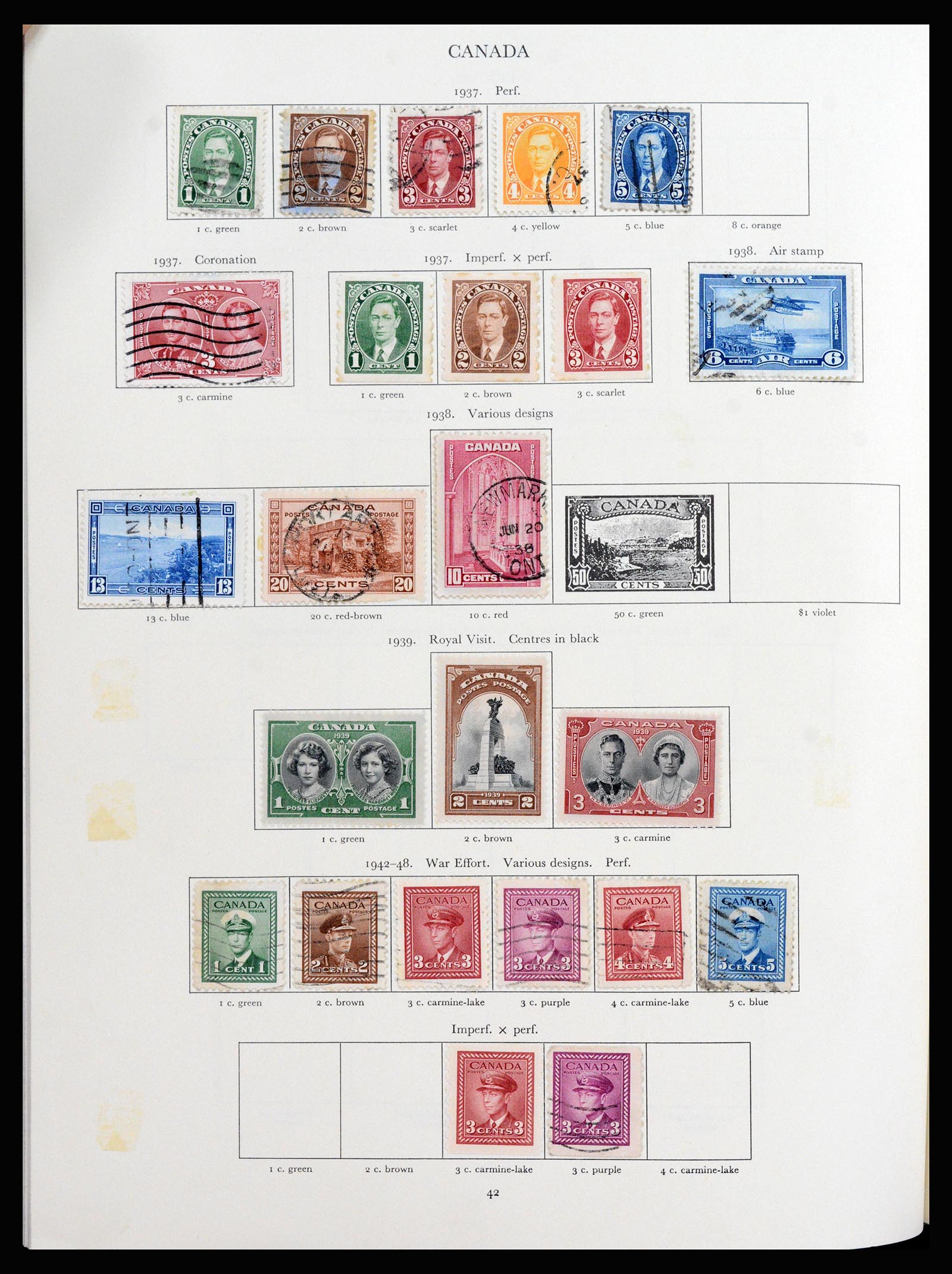 37267 022 - Postzegelverzameling 37267 Engelse koloniën 1937-1951.