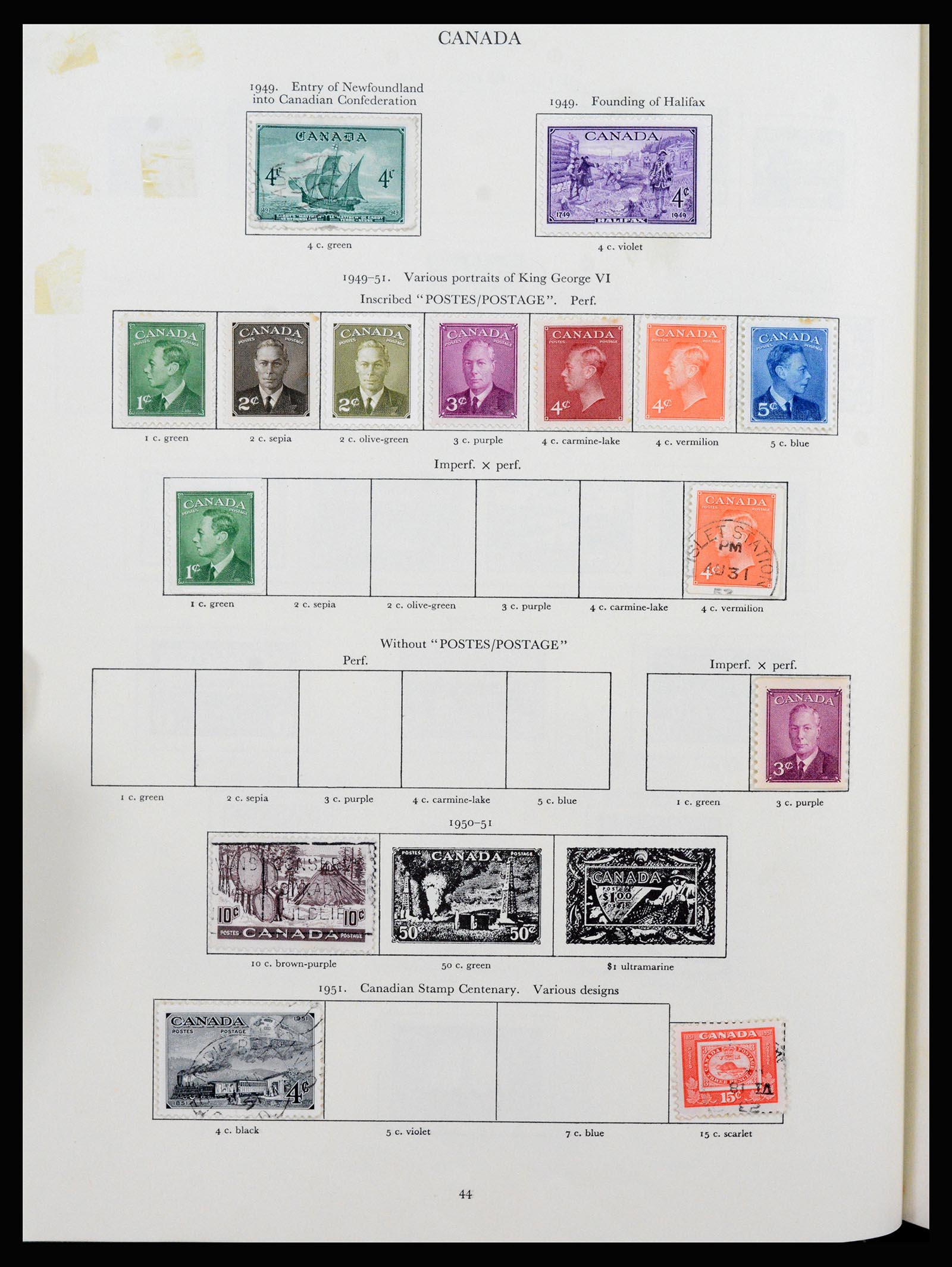 37267 024 - Postzegelverzameling 37267 Engelse koloniën 1937-1951.