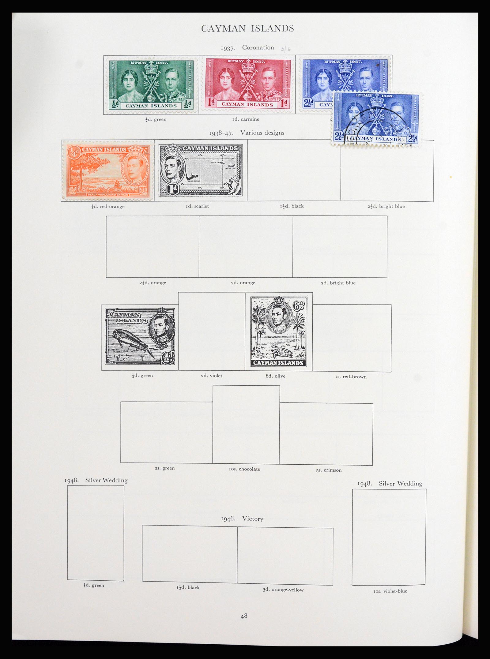 37267 027 - Postzegelverzameling 37267 Engelse koloniën 1937-1951.