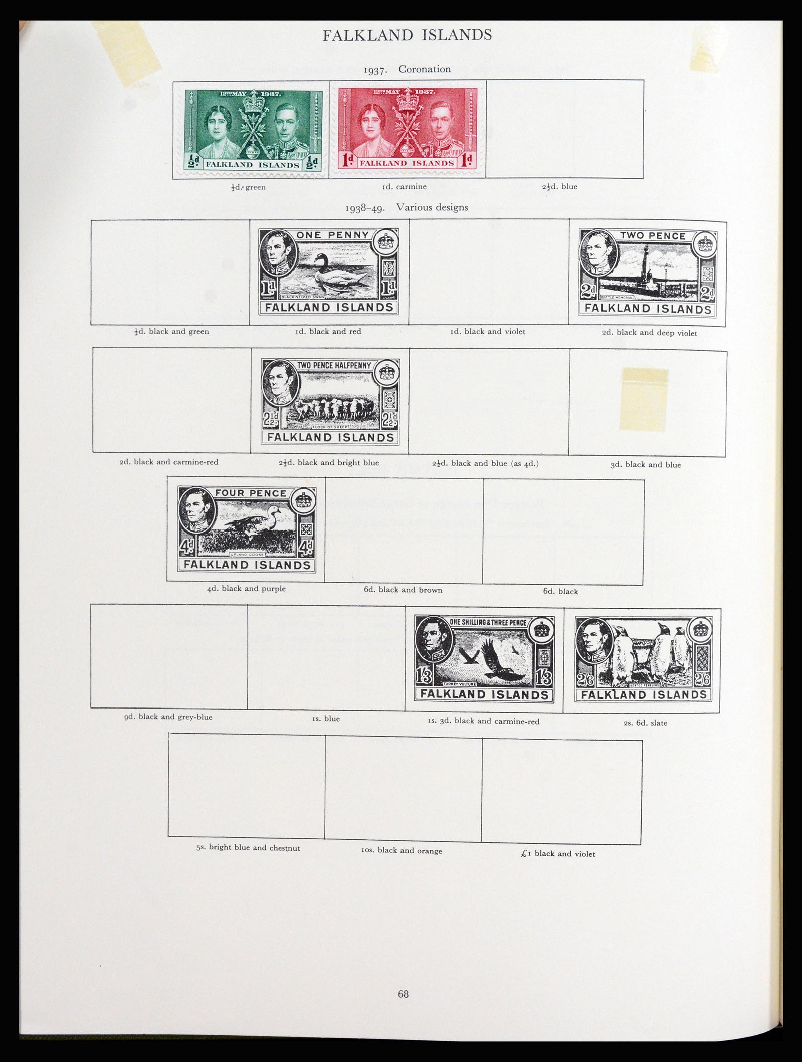37267 036 - Postzegelverzameling 37267 Engelse koloniën 1937-1951.