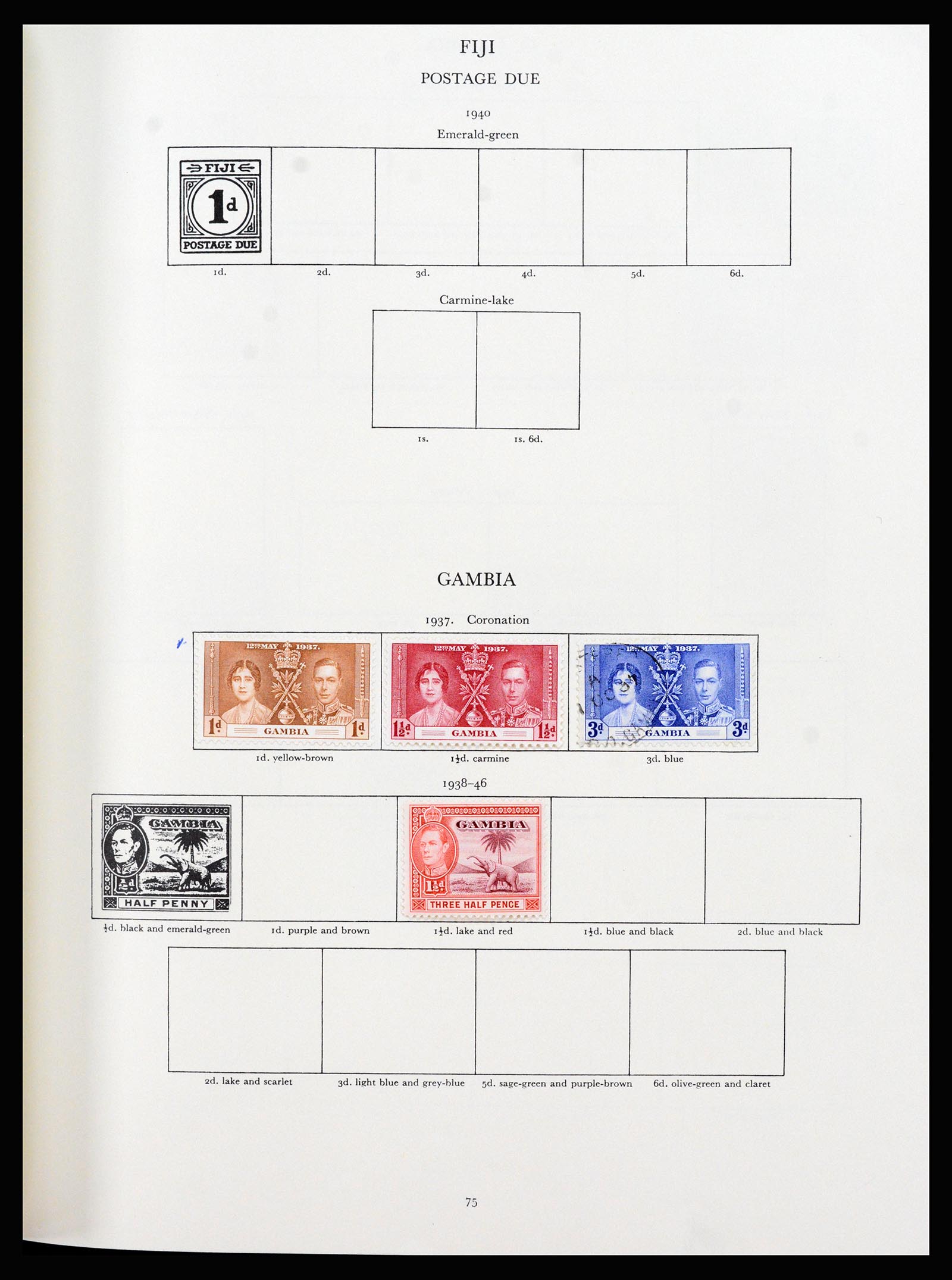 37267 039 - Postzegelverzameling 37267 Engelse koloniën 1937-1951.