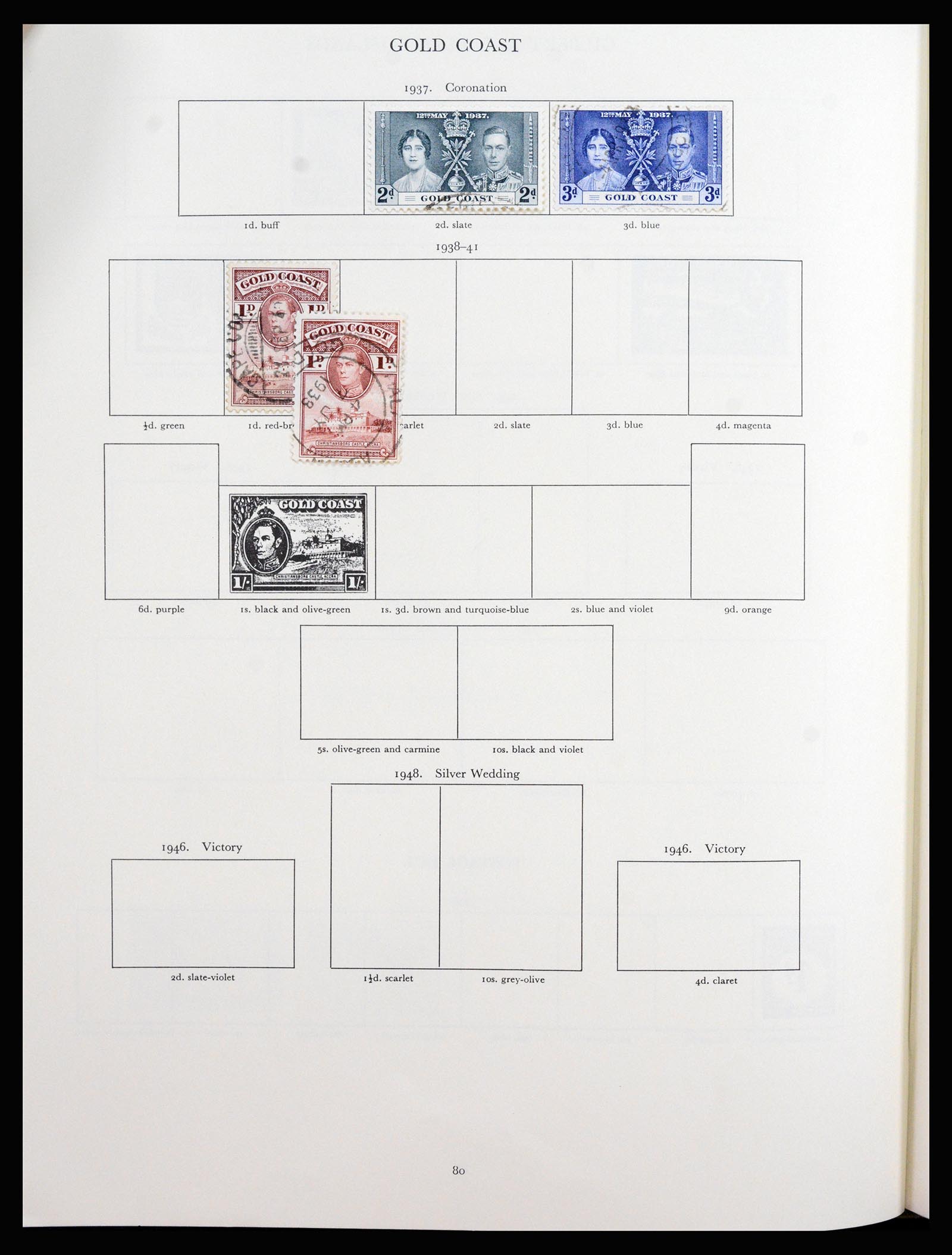 37267 043 - Postzegelverzameling 37267 Engelse koloniën 1937-1951.