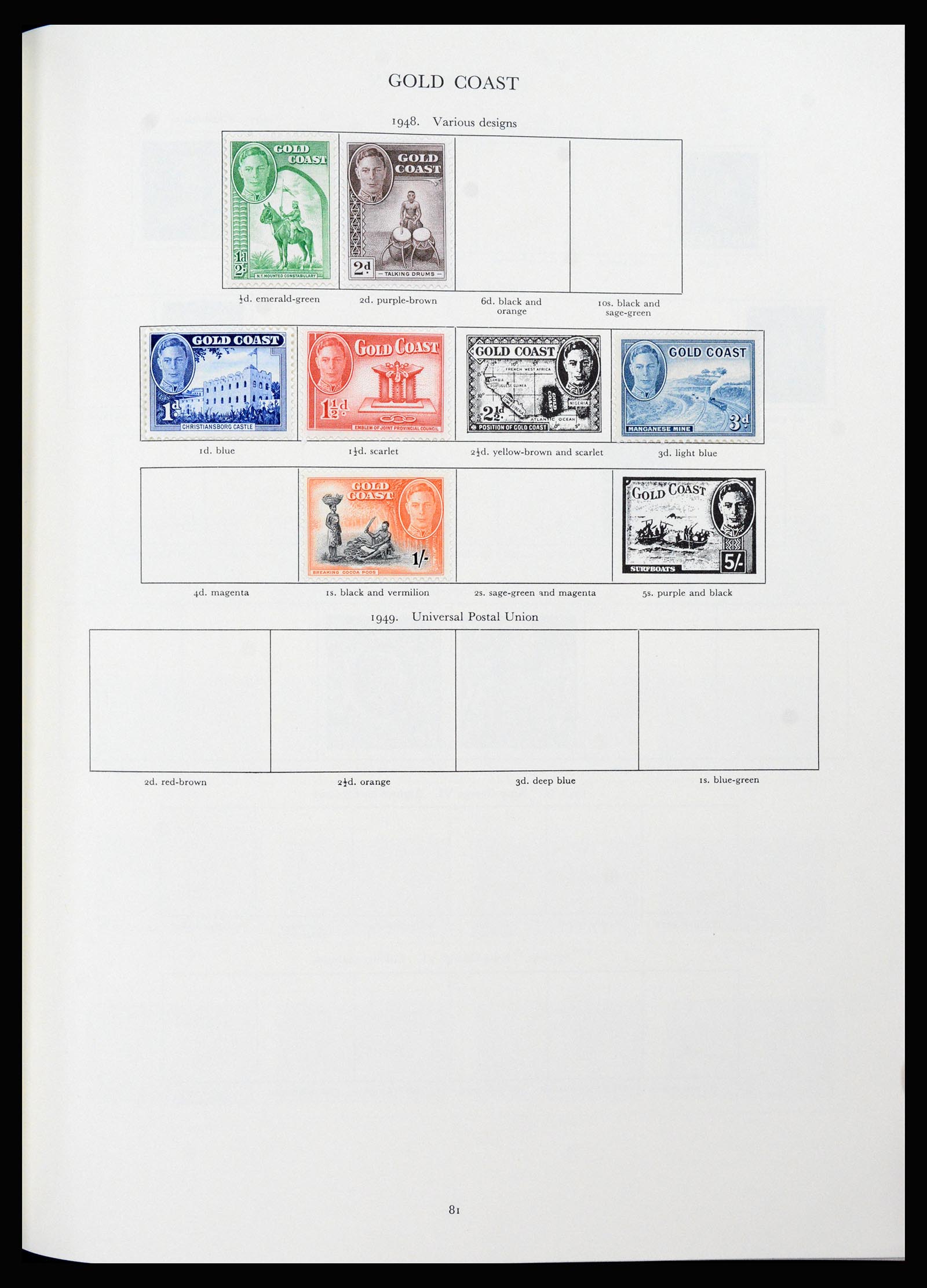37267 044 - Postzegelverzameling 37267 Engelse koloniën 1937-1951.
