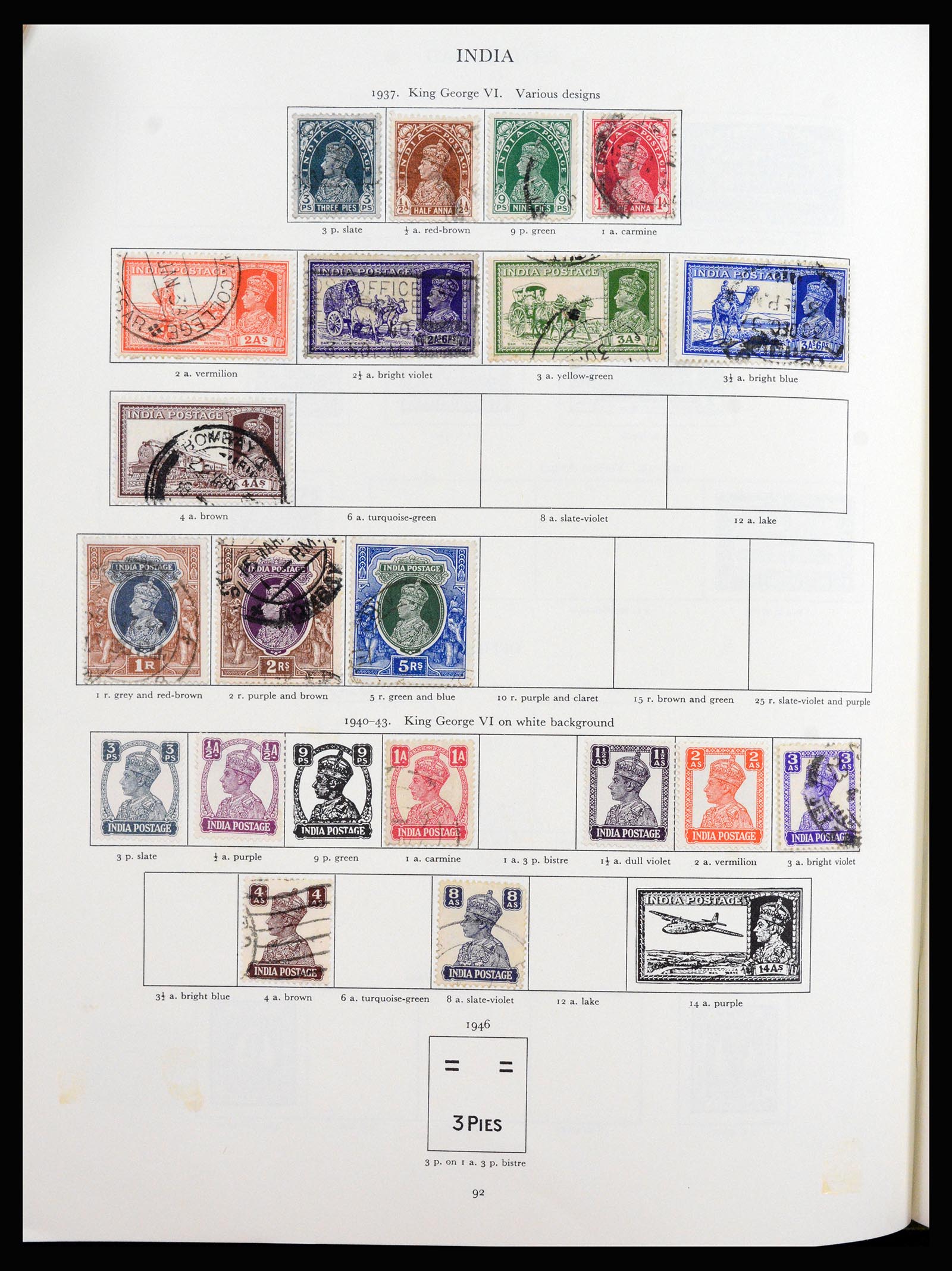 37267 050 - Postzegelverzameling 37267 Engelse koloniën 1937-1951.