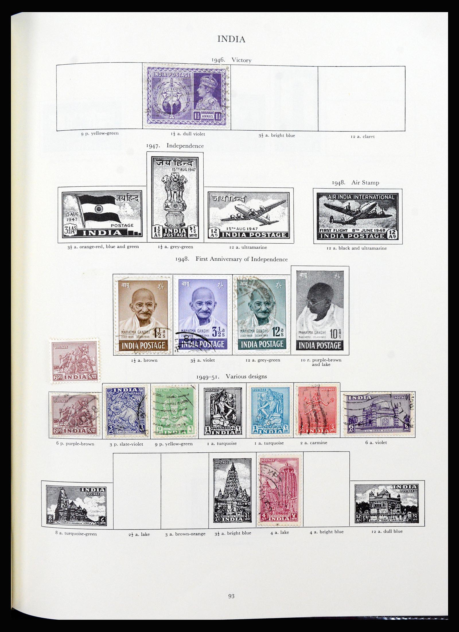 37267 051 - Postzegelverzameling 37267 Engelse koloniën 1937-1951.