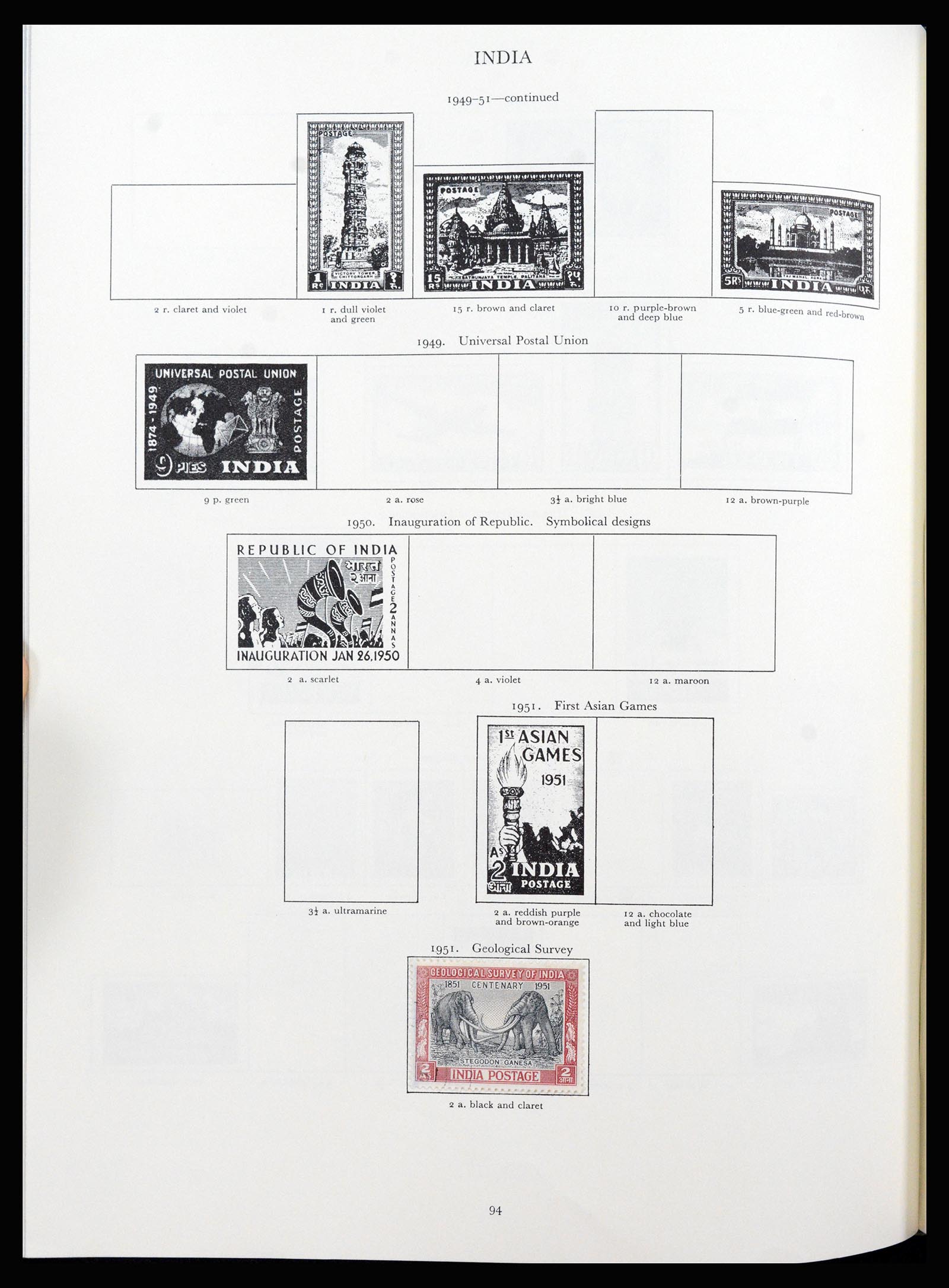 37267 052 - Postzegelverzameling 37267 Engelse koloniën 1937-1951.