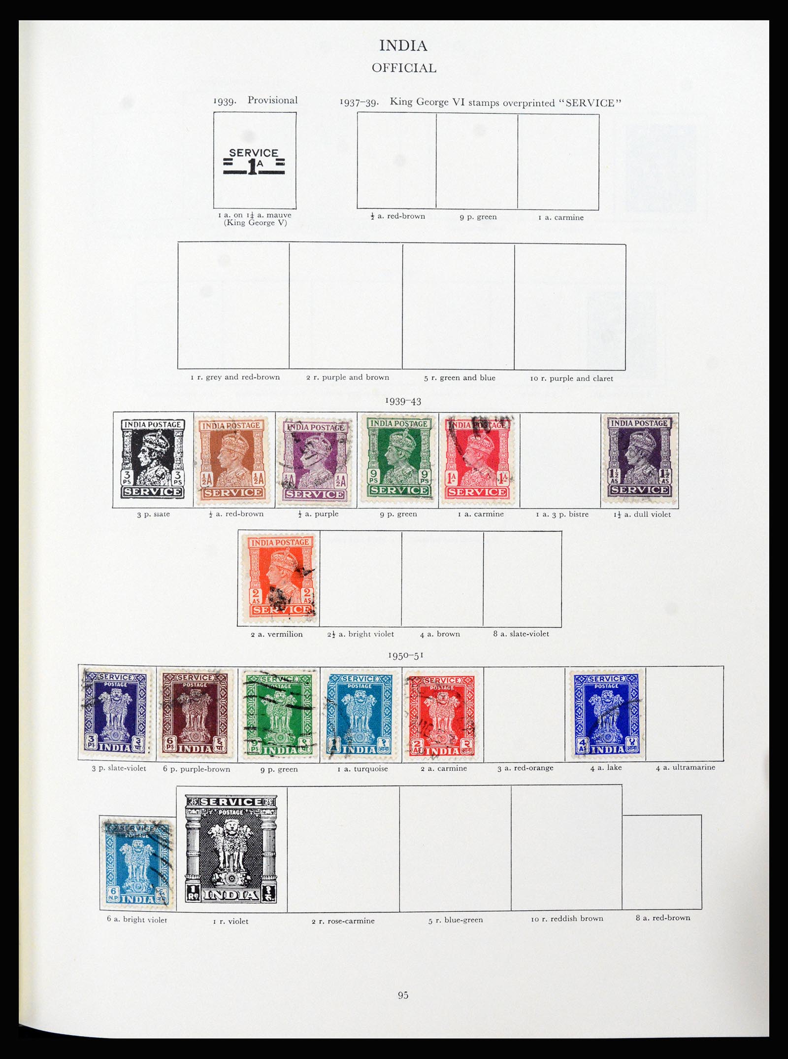 37267 053 - Postzegelverzameling 37267 Engelse koloniën 1937-1951.