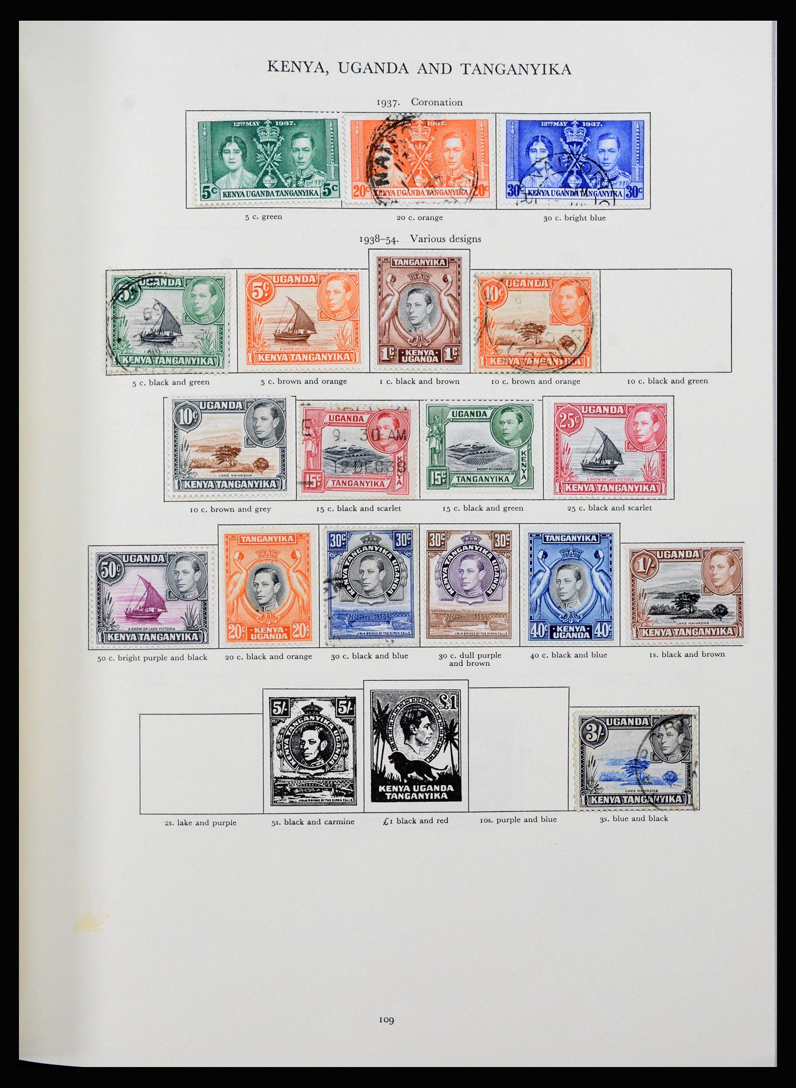 37267 061 - Postzegelverzameling 37267 Engelse koloniën 1937-1951.