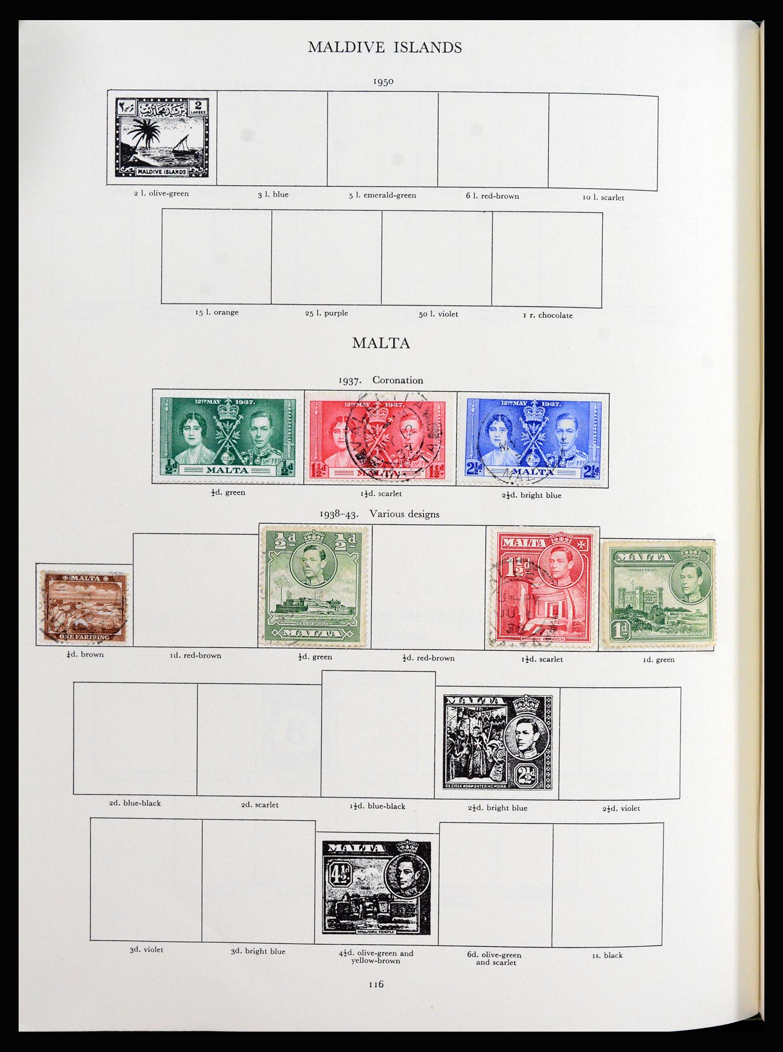 37267 067 - Postzegelverzameling 37267 Engelse koloniën 1937-1951.
