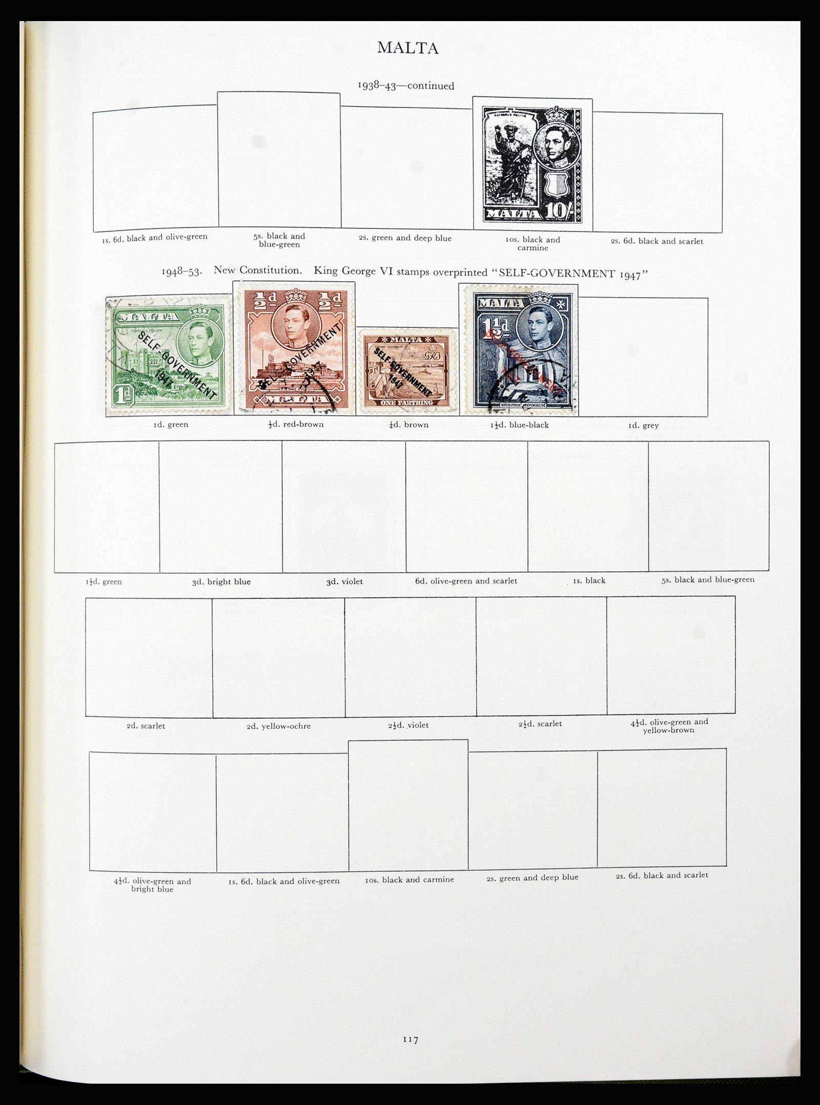 37267 068 - Postzegelverzameling 37267 Engelse koloniën 1937-1951.