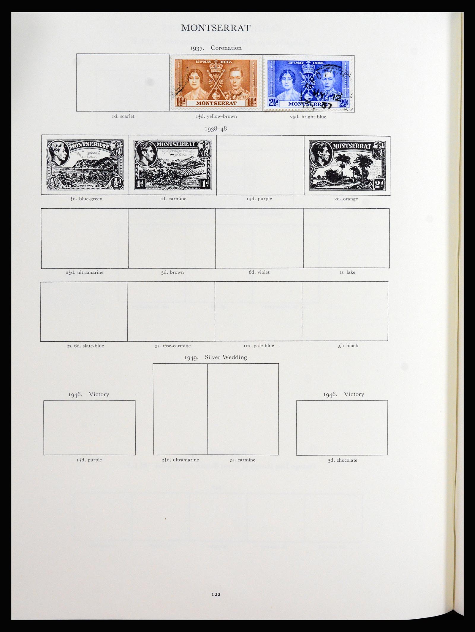 37267 071 - Postzegelverzameling 37267 Engelse koloniën 1937-1951.