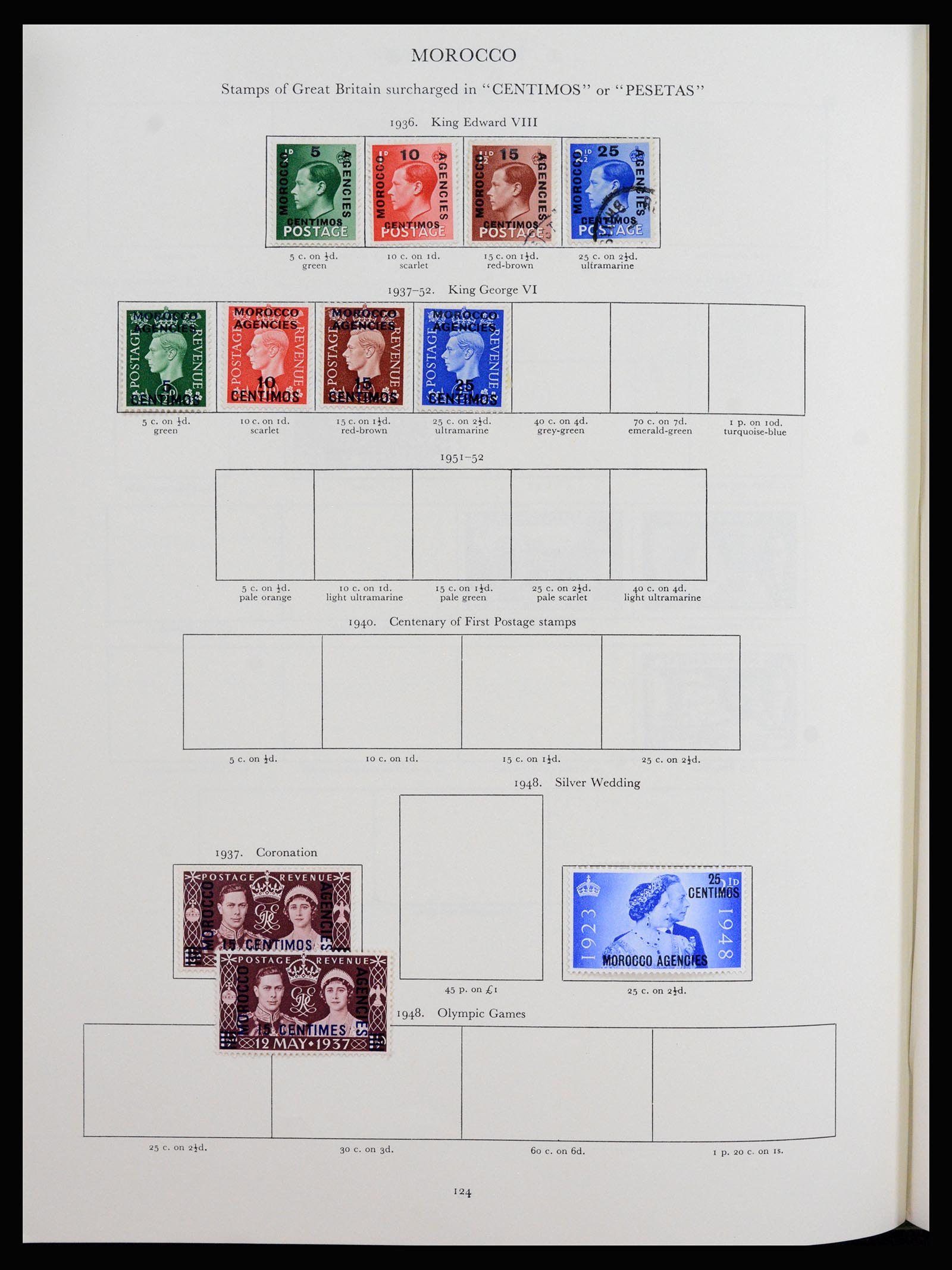 37267 072 - Postzegelverzameling 37267 Engelse koloniën 1937-1951.