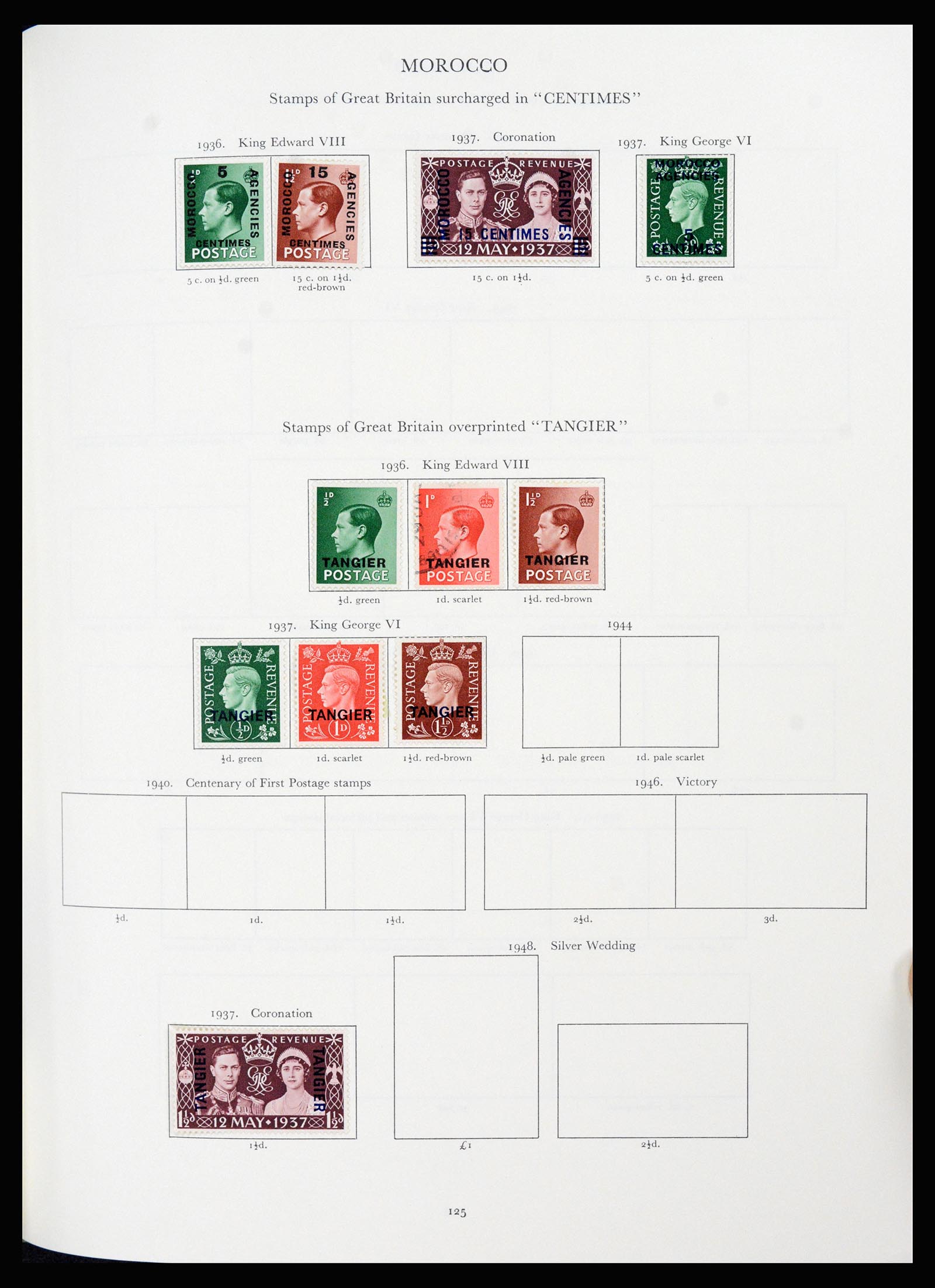 37267 073 - Postzegelverzameling 37267 Engelse koloniën 1937-1951.