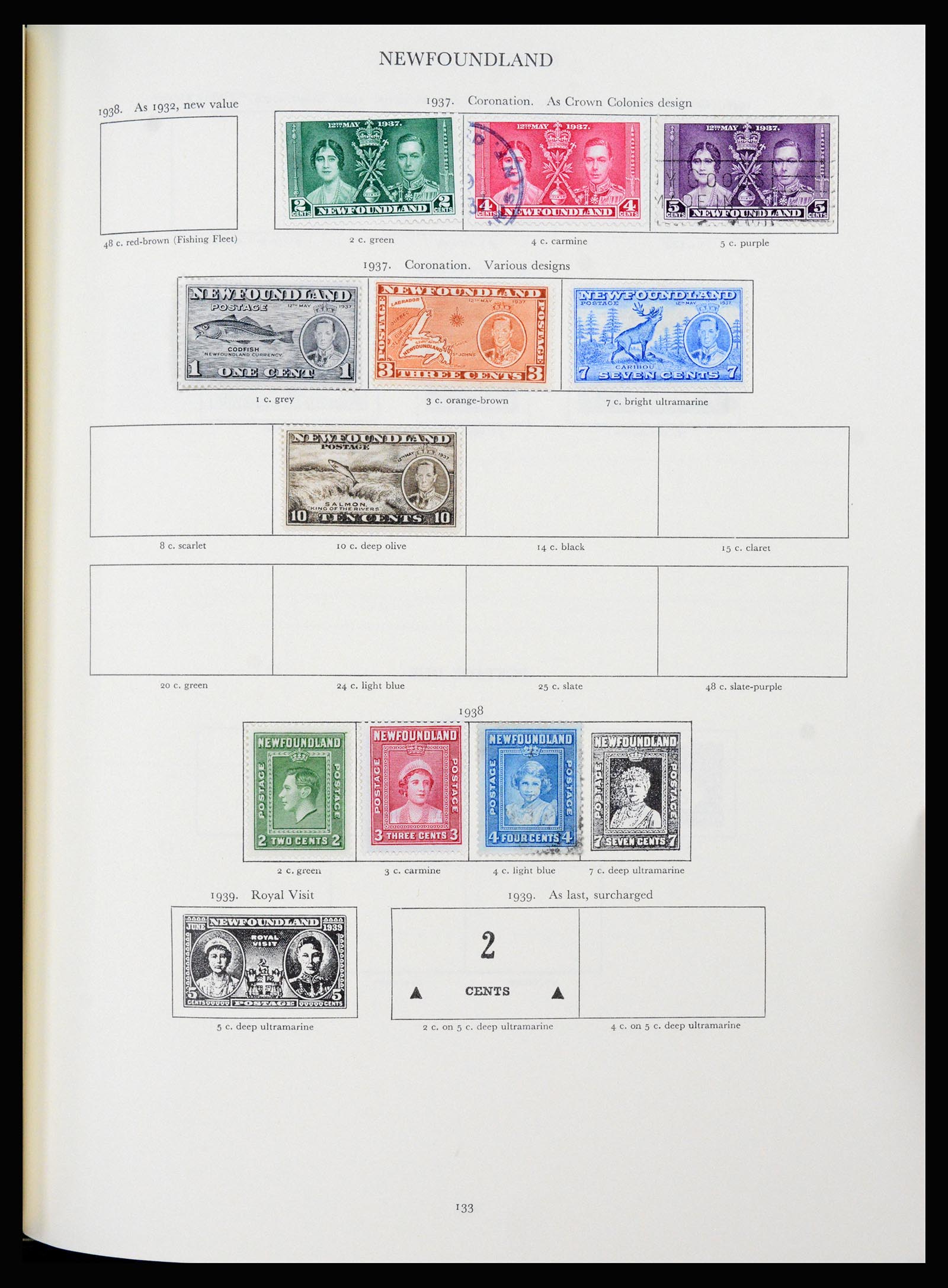 37267 075 - Postzegelverzameling 37267 Engelse koloniën 1937-1951.