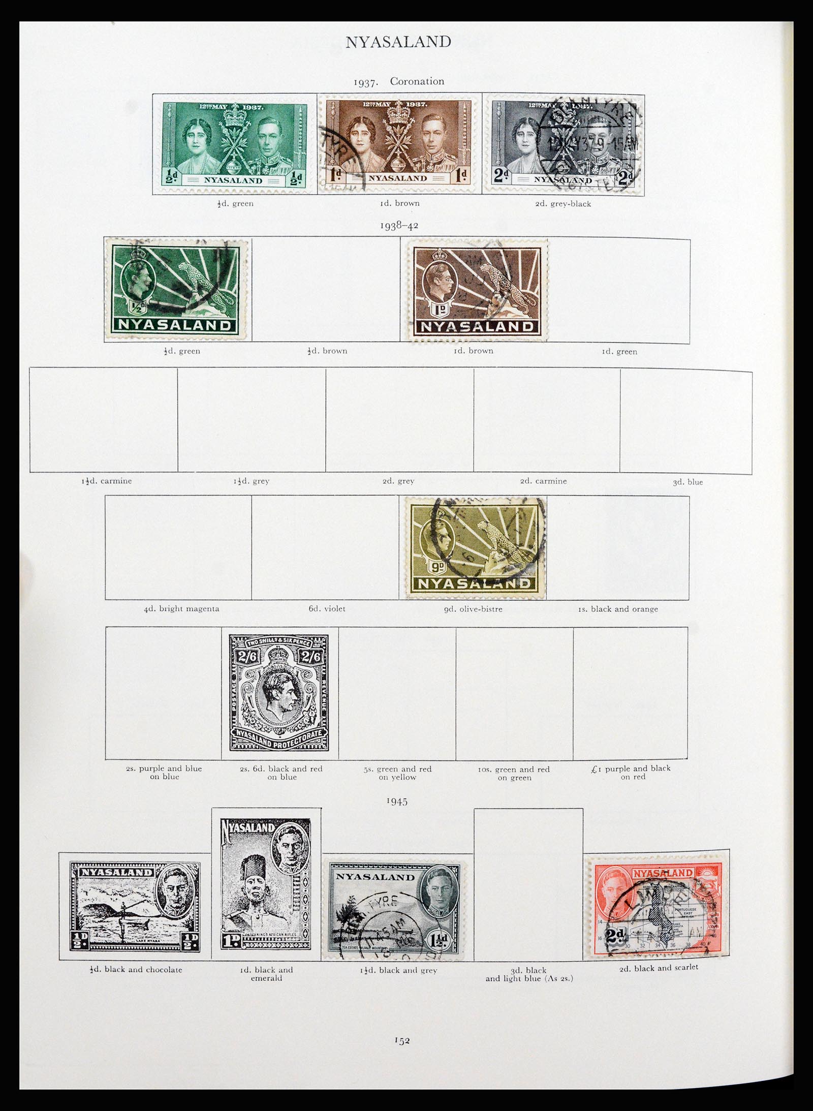37267 089 - Postzegelverzameling 37267 Engelse koloniën 1937-1951.