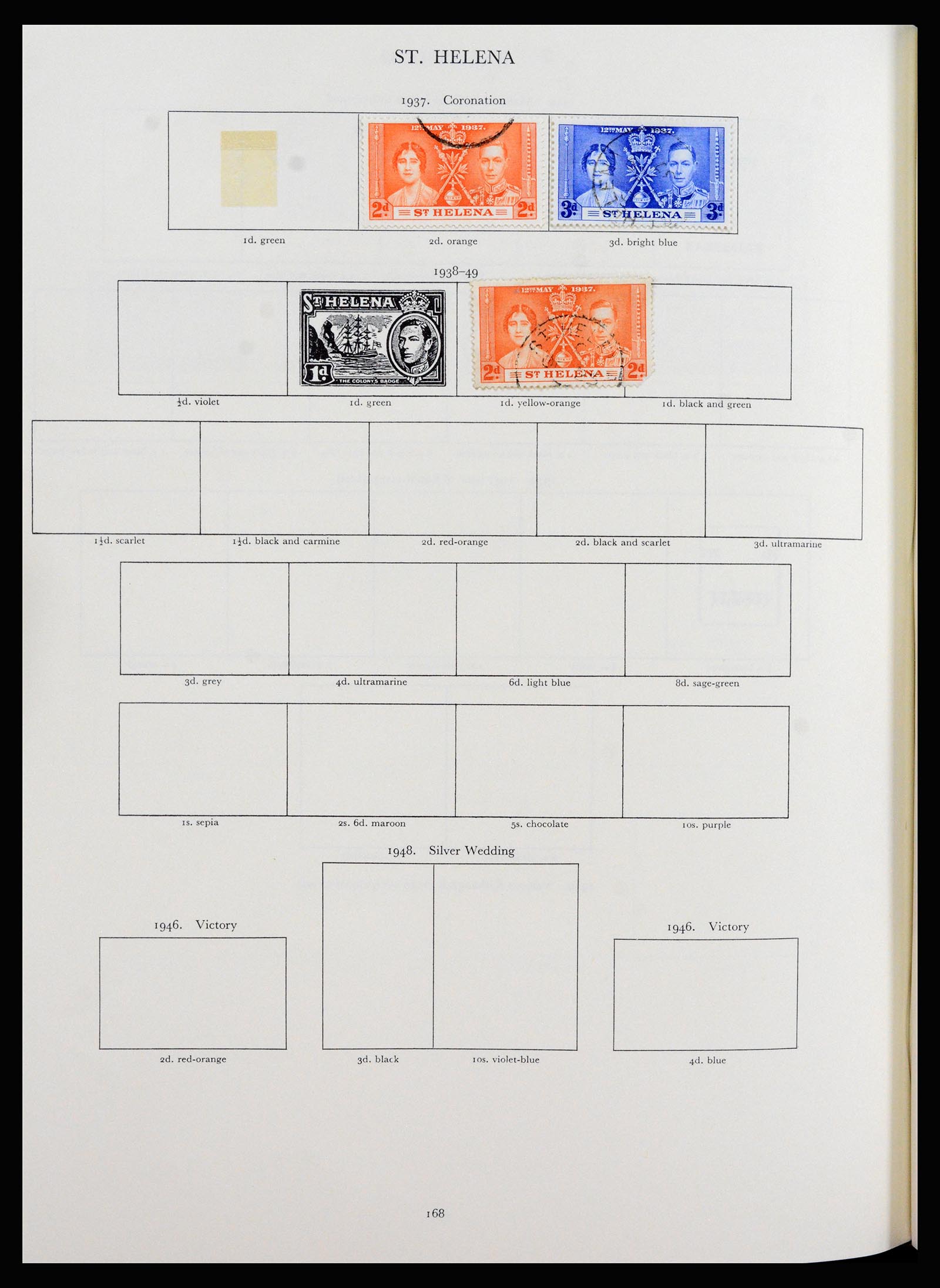 37267 093 - Postzegelverzameling 37267 Engelse koloniën 1937-1951.