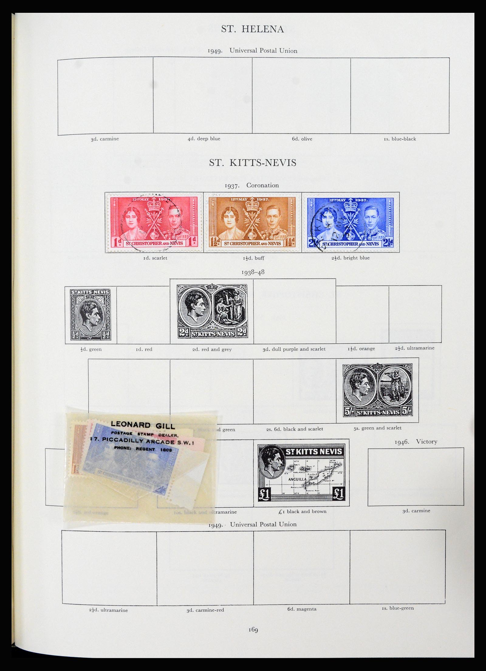 37267 094 - Postzegelverzameling 37267 Engelse koloniën 1937-1951.