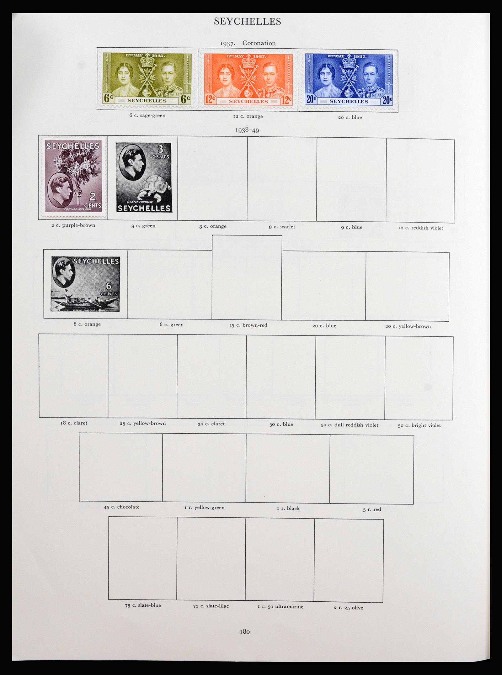 37267 100 - Postzegelverzameling 37267 Engelse koloniën 1937-1951.