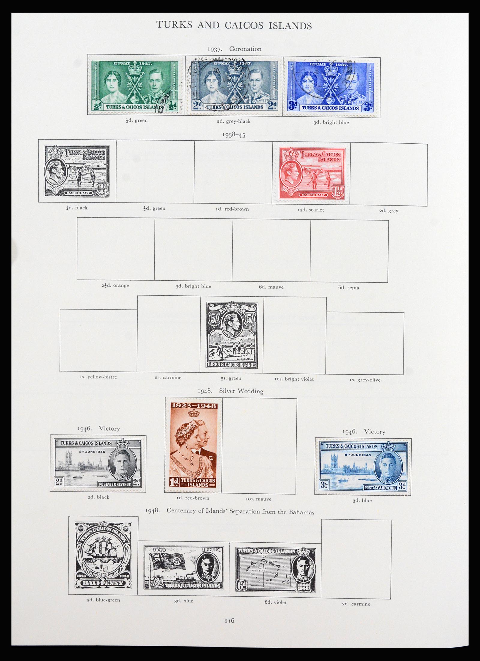 37267 114 - Postzegelverzameling 37267 Engelse koloniën 1937-1951.