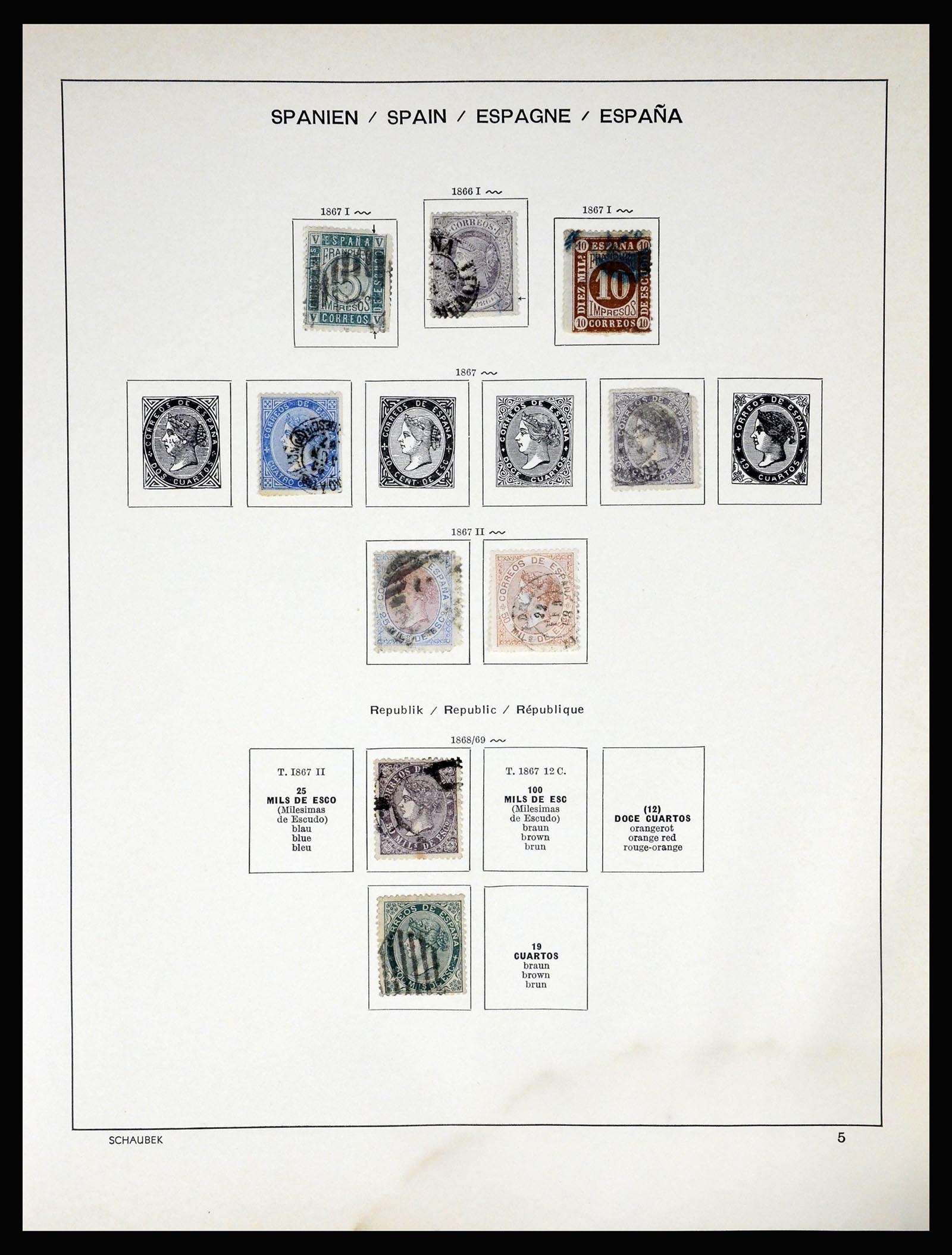 37268 008 - Postzegelverzameling 37268 Spanje 1850-1991.