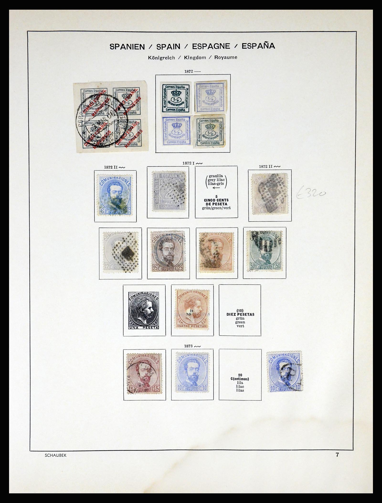 37268 010 - Postzegelverzameling 37268 Spanje 1850-1991.