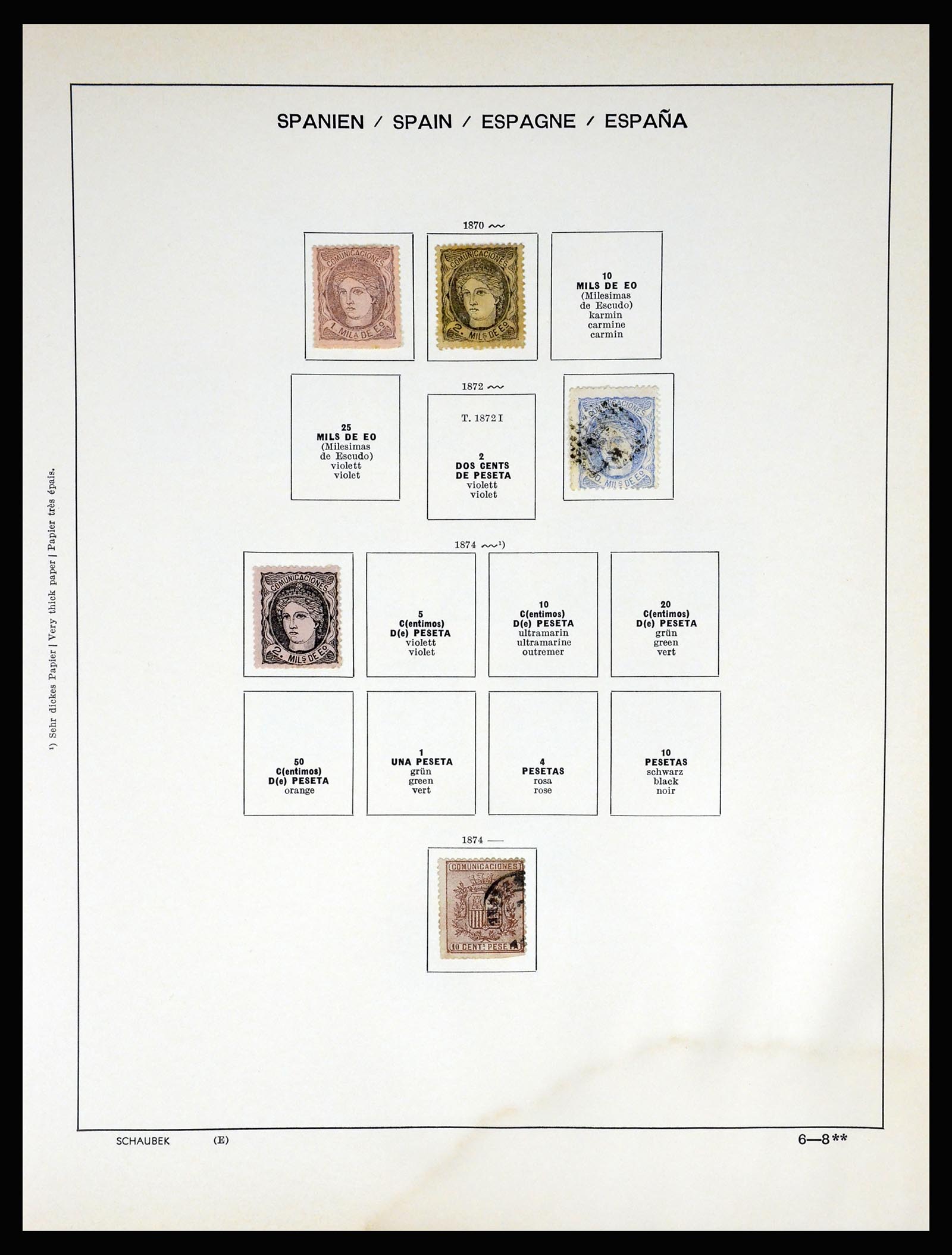 37268 012 - Postzegelverzameling 37268 Spanje 1850-1991.