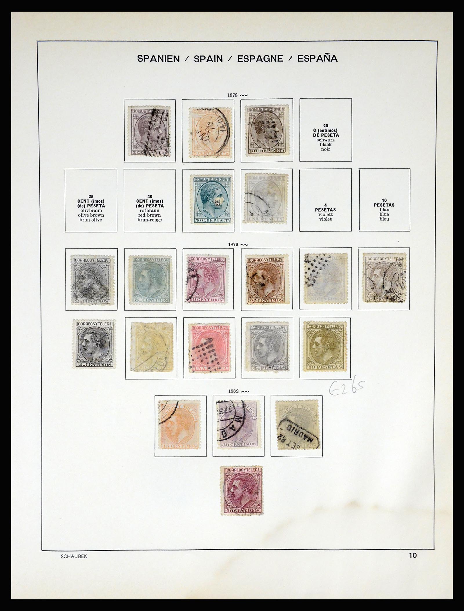 37268 014 - Postzegelverzameling 37268 Spanje 1850-1991.