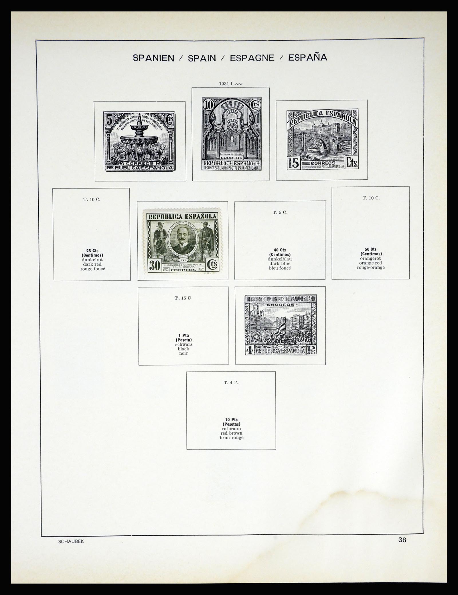 37268 036 - Postzegelverzameling 37268 Spanje 1850-1991.