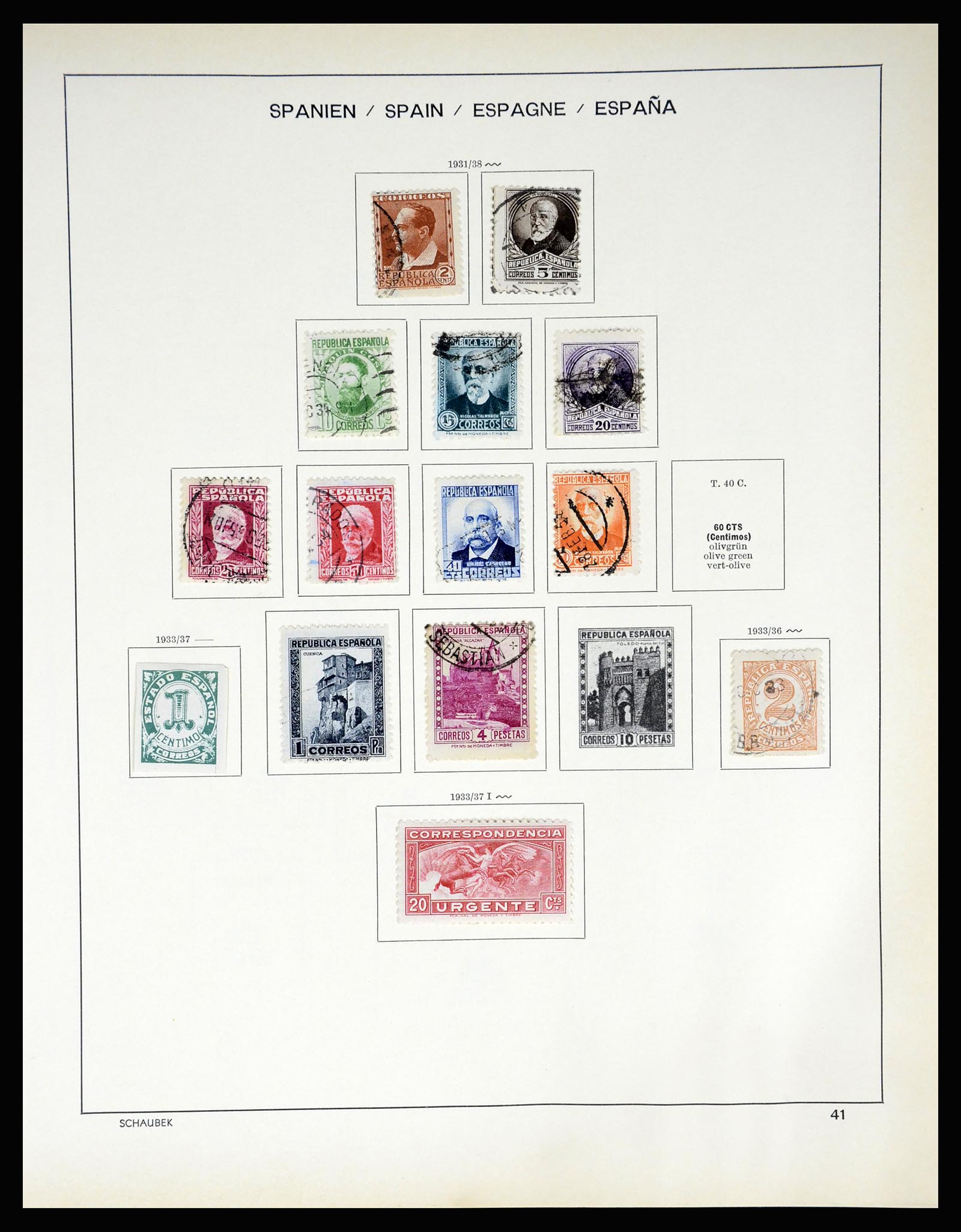 37268 038 - Postzegelverzameling 37268 Spanje 1850-1991.