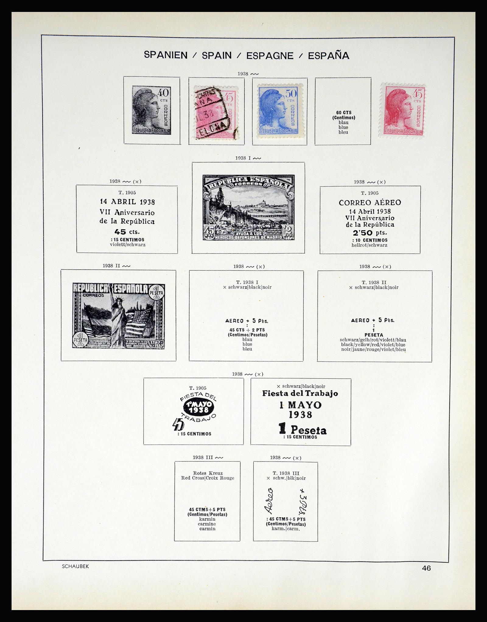 37268 044 - Postzegelverzameling 37268 Spanje 1850-1991.